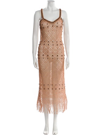 Wales Bonner Linen Midi Length Dress