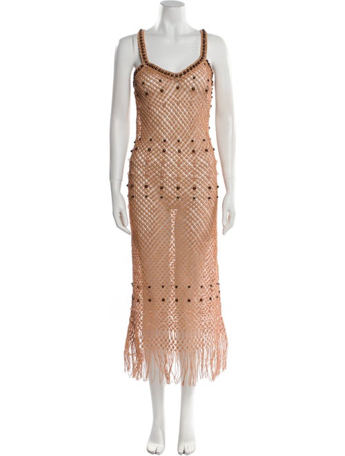 Wales Bonner Linen Midi Length Dress