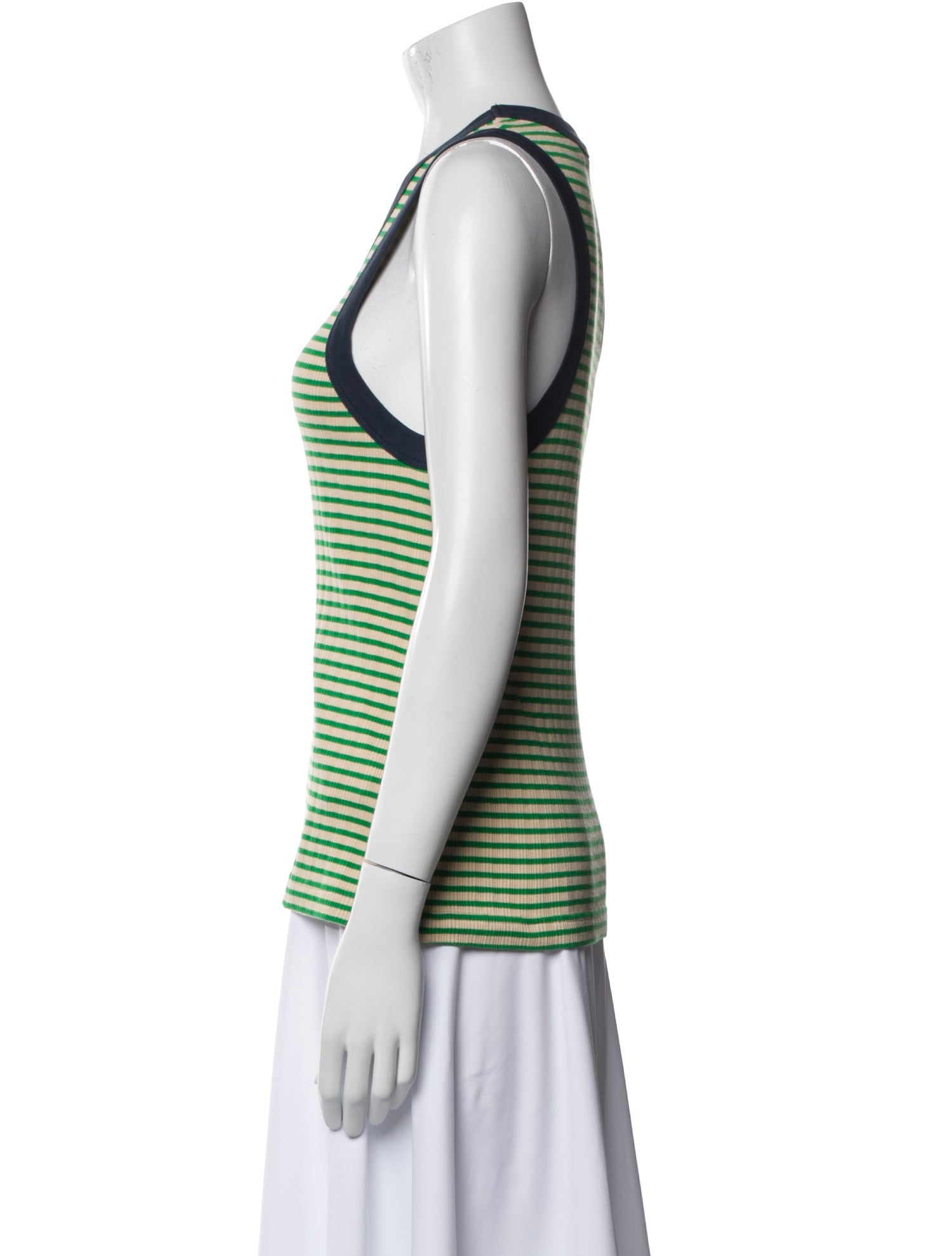Wales Bonner Striped Scoop Neck Top