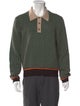 Wales Bonner Printed Collar Polo Sweater