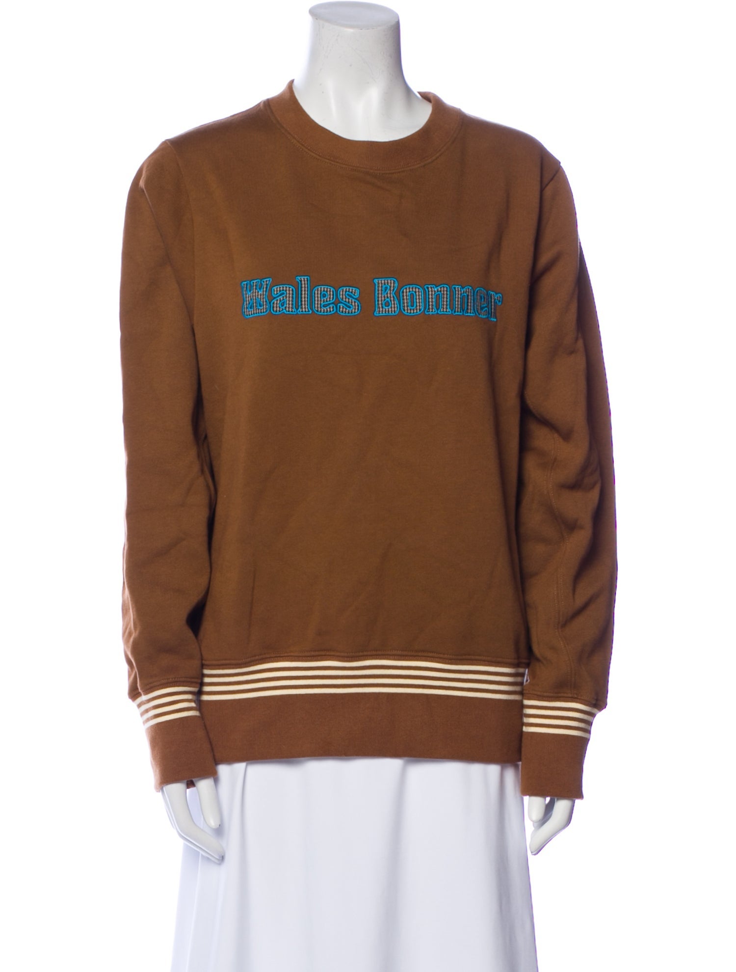 Wales Bonner Graphic Print Crew Neck Sweatshirt w/ Tags