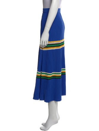 Wales Bonner Striped Midi Length Skirt