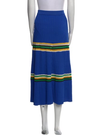 Wales Bonner Striped Midi Length Skirt