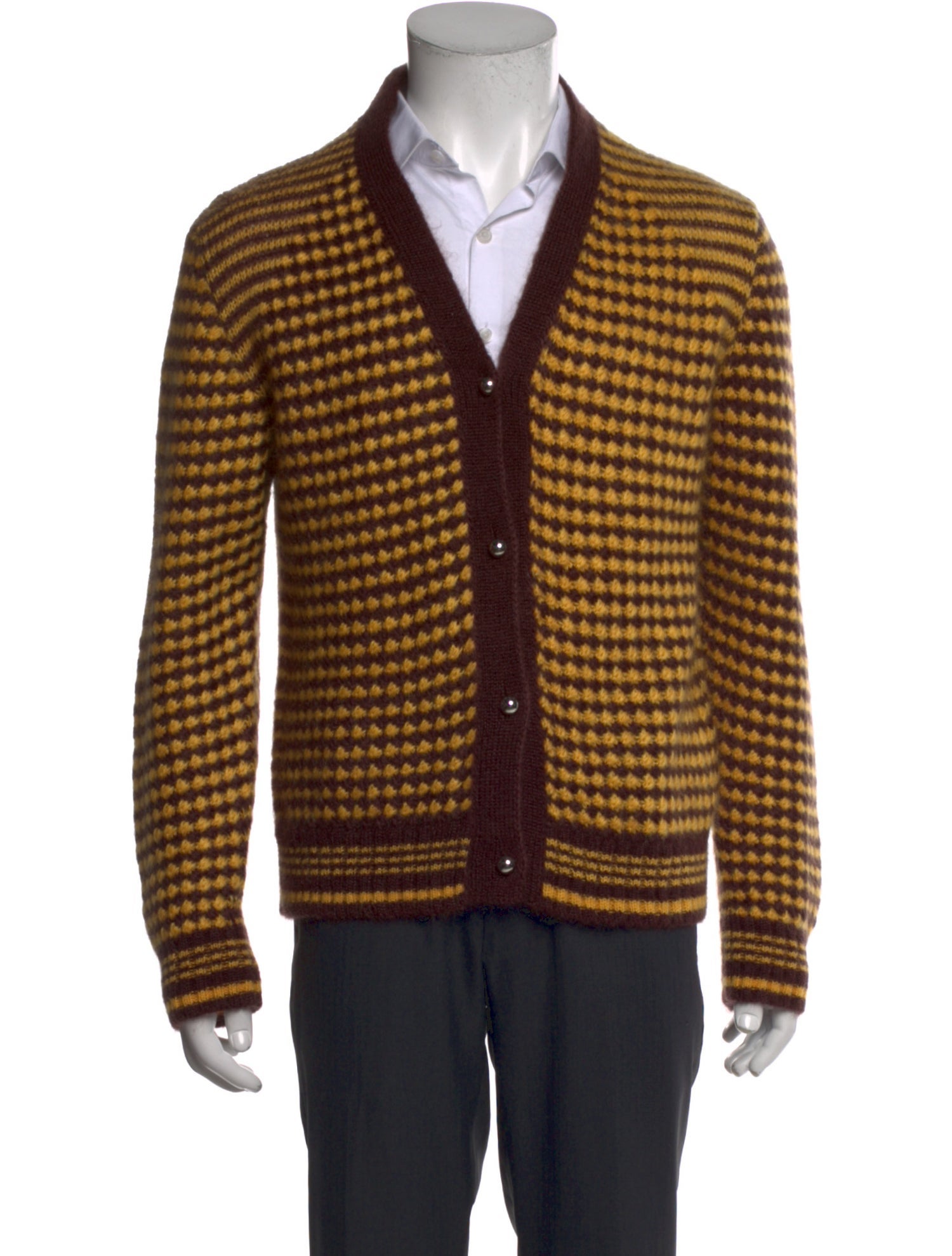 Wales Bonner Mohair Striped Cardigan