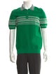Wales Bonner Striped Collar Polo Shirt
