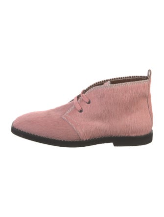 Wales Bonner Ponyhair Lace-Up Boots