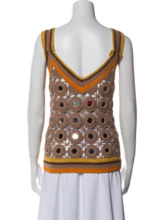 Wales Bonner Printed V-Neck Top