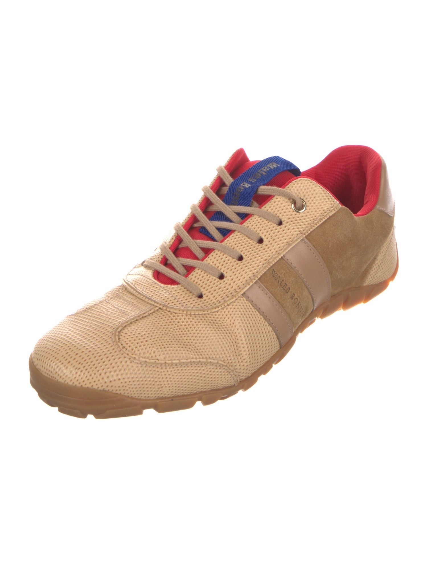 Wales Bonner Suede Colorblock Pattern Sneakers
