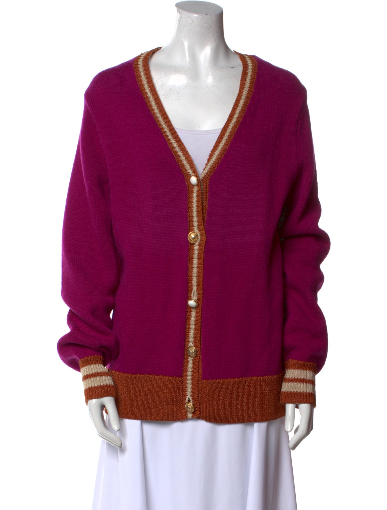 Wales Bonner Alpaca V-Neck Sweater