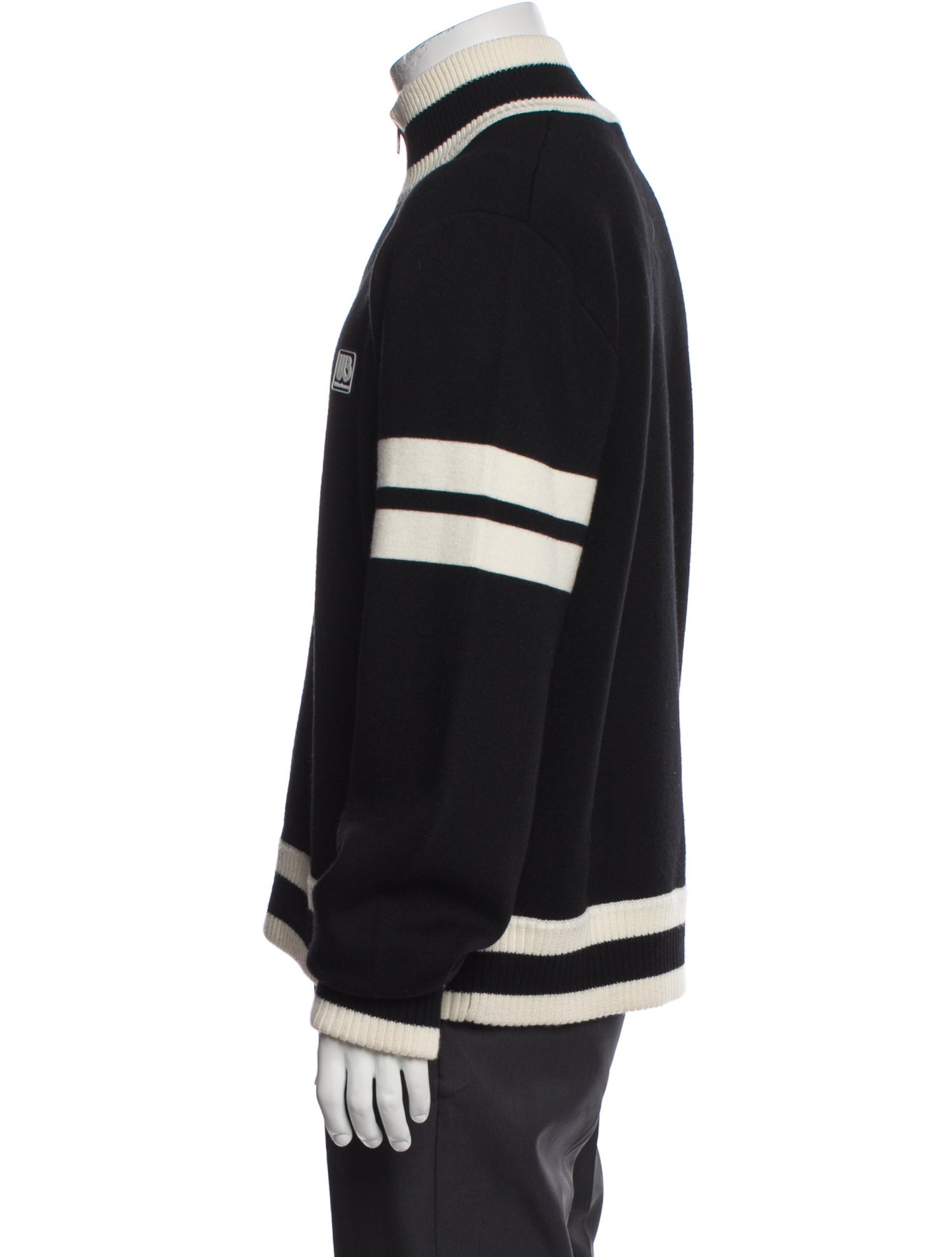 Wales Bonner Wool Striped Varsity Jacket