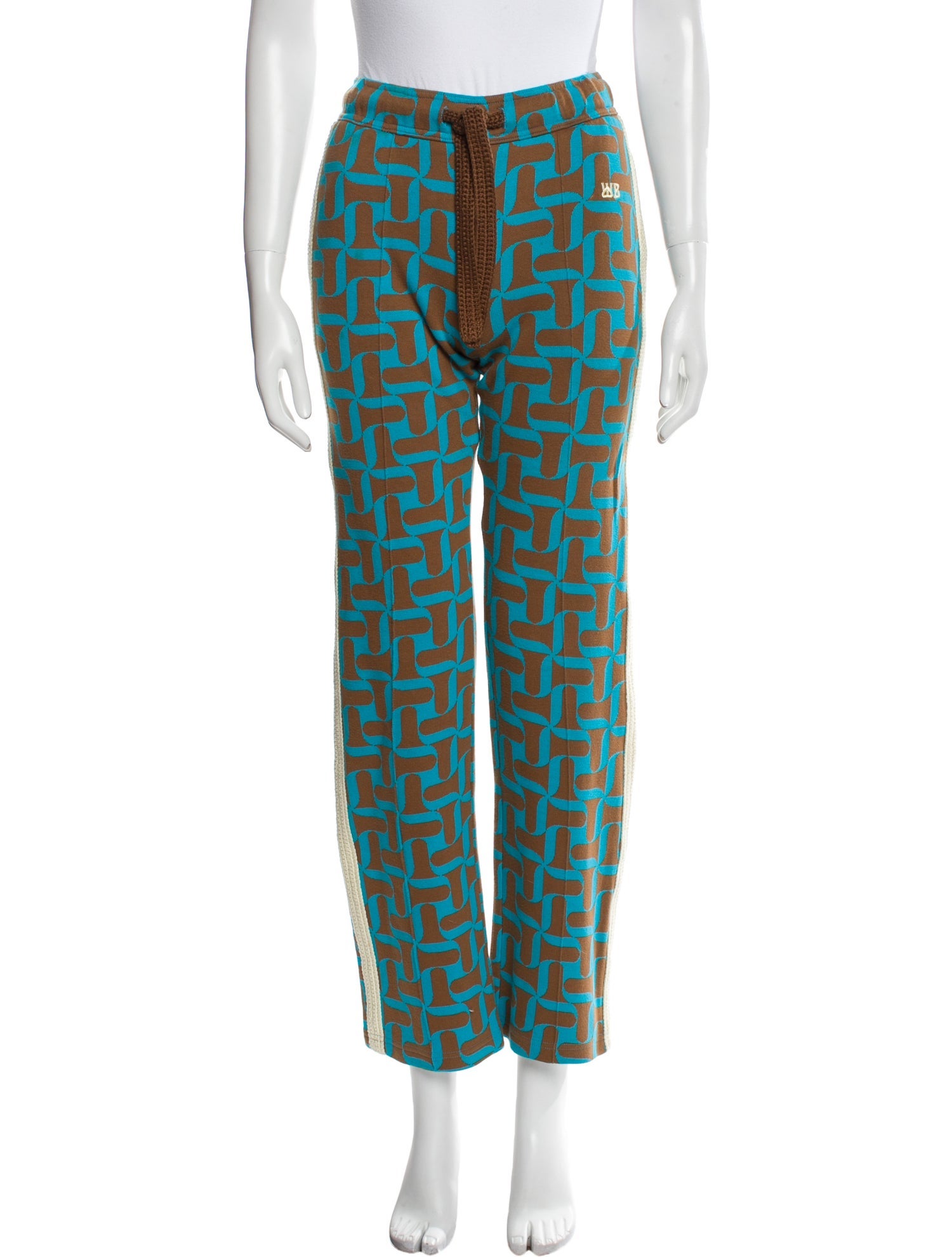 Wales Bonner Printed Straight Leg Pants