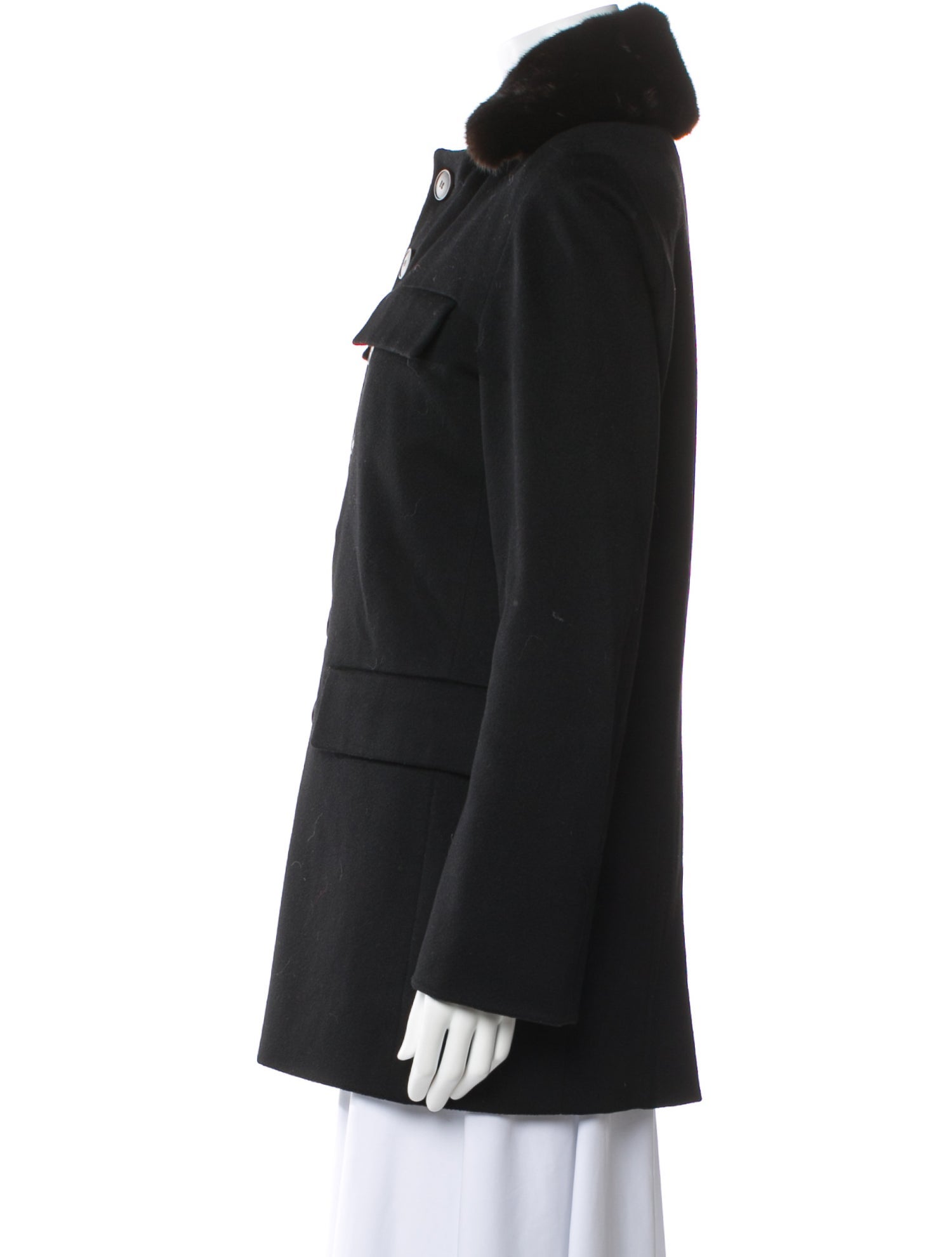Wales Bonner Virgin Wool Fur Coat