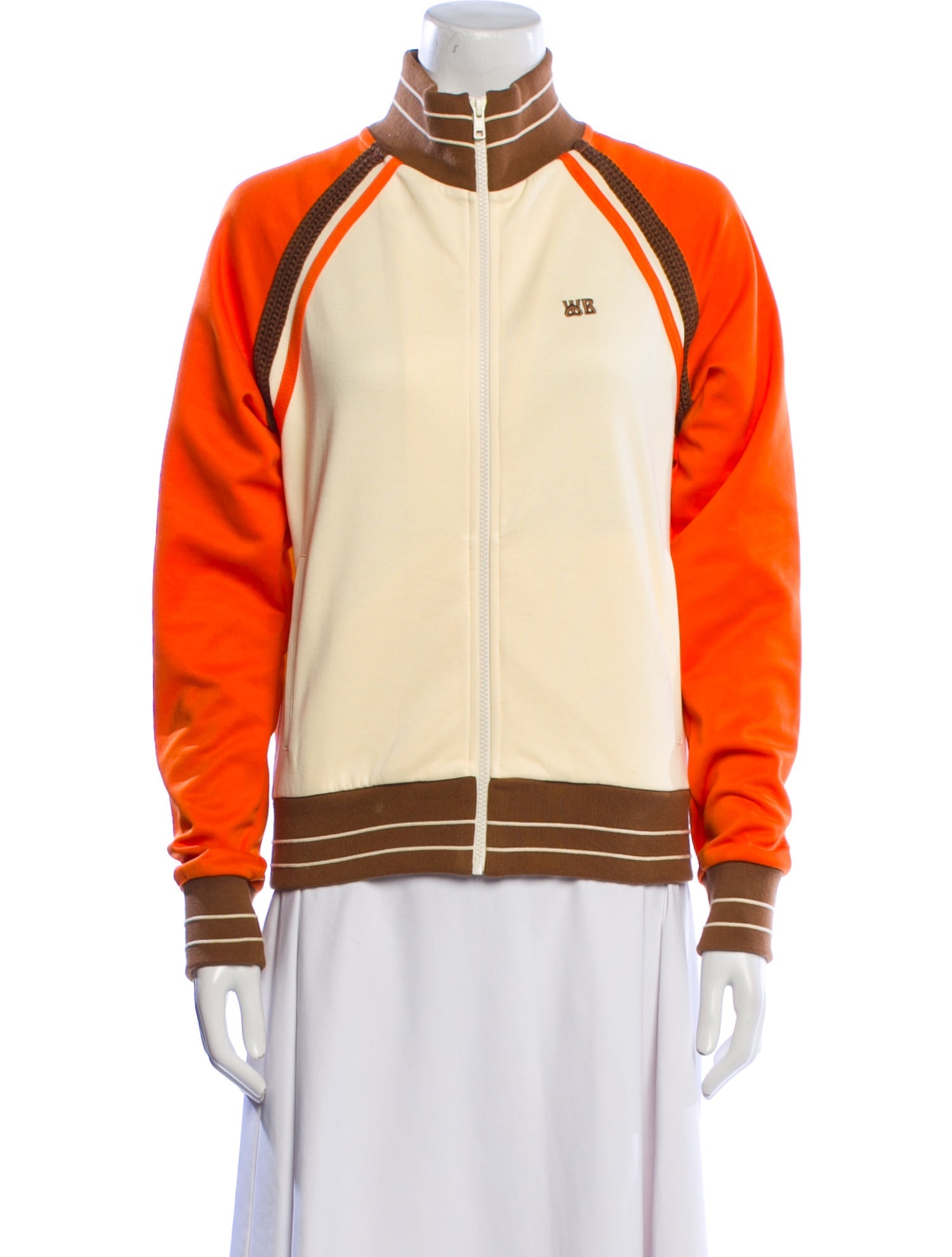 Wales Bonner Colorblock Pattern Bomber Jacket