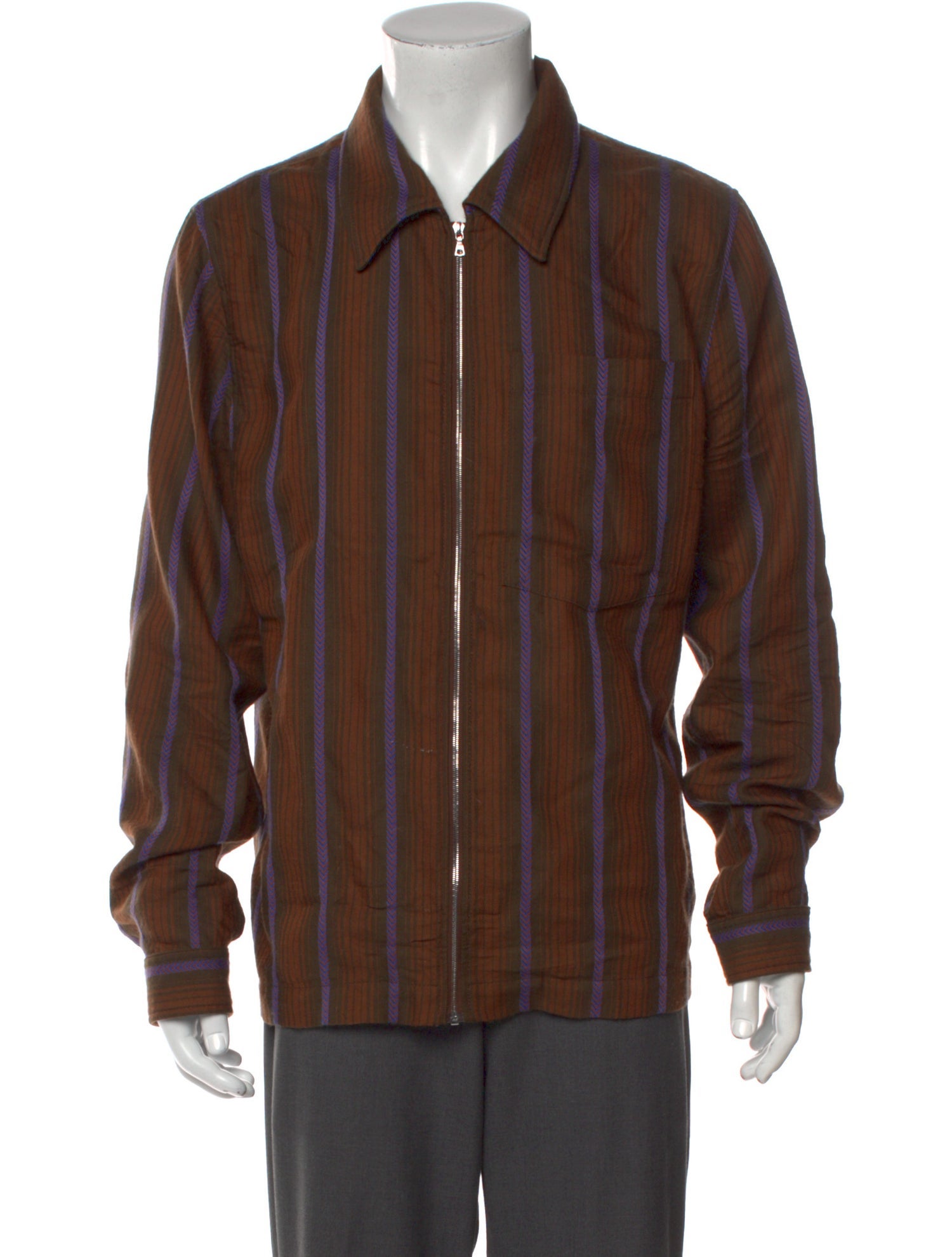 Wales Bonner Virgin Wool Striped Shirt