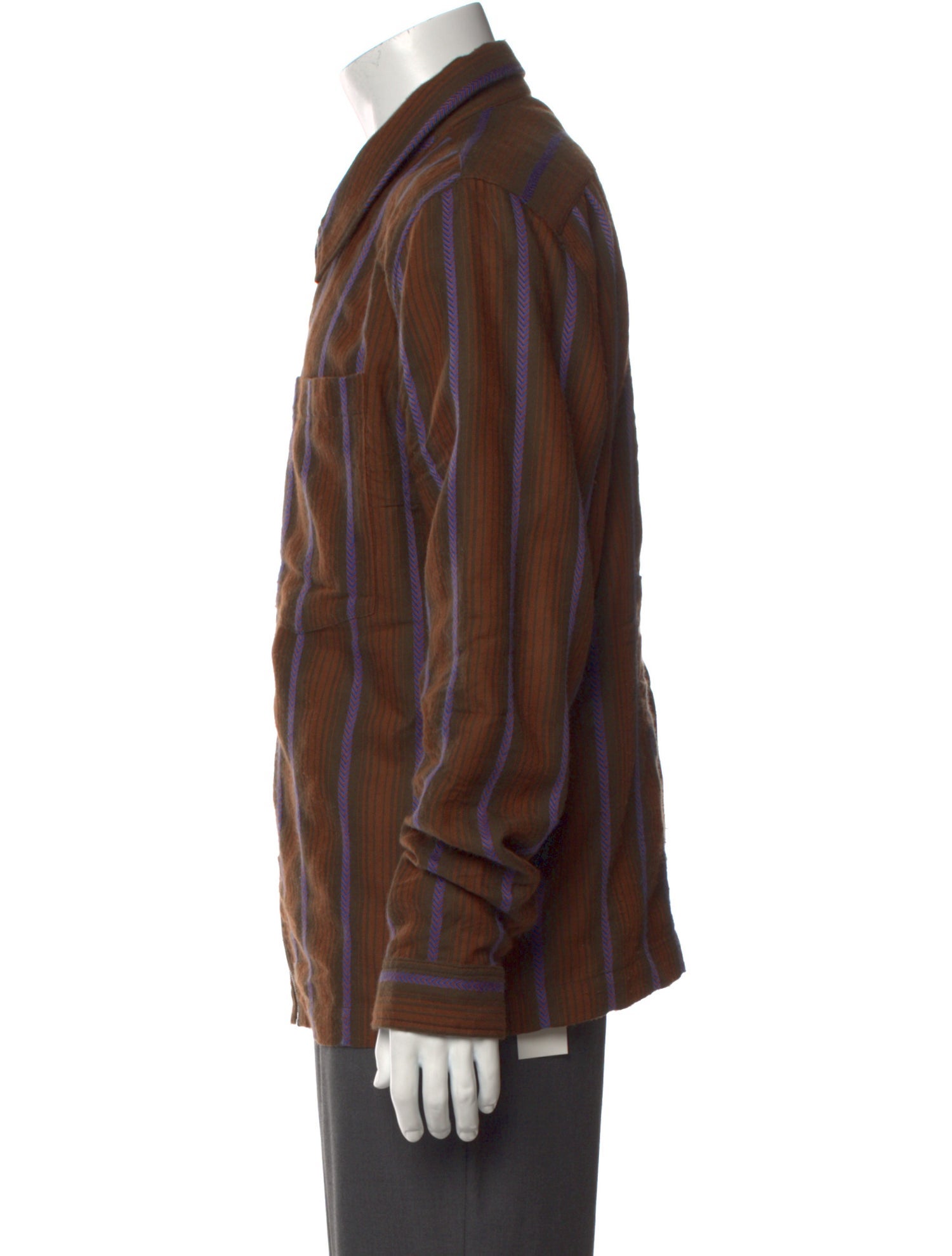 Wales Bonner Virgin Wool Striped Shirt