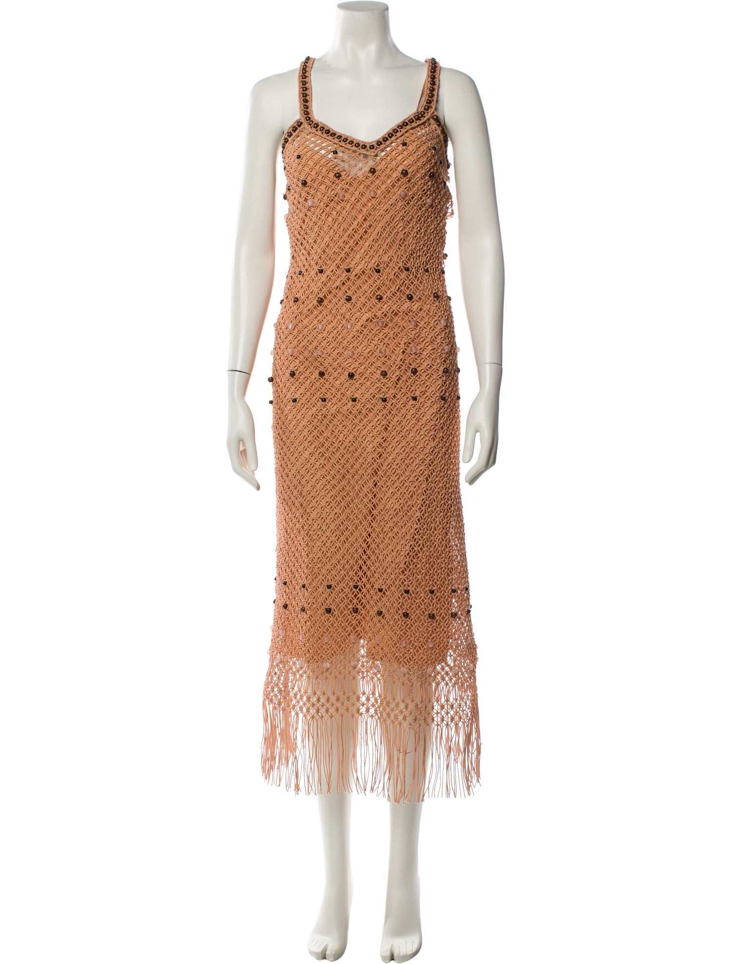 Wales Bonner Lace Pattern Long Dress