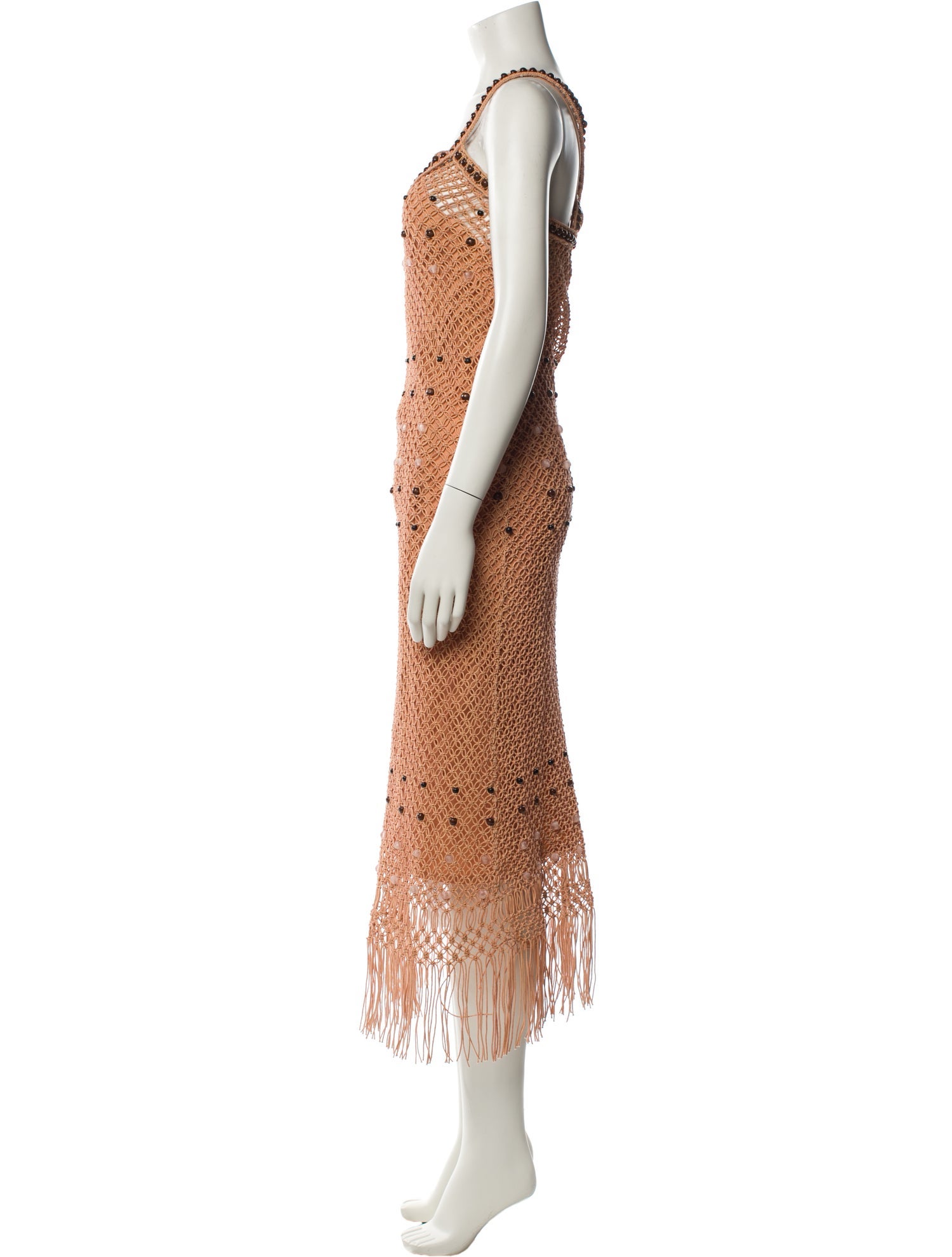 Wales Bonner Lace Pattern Long Dress