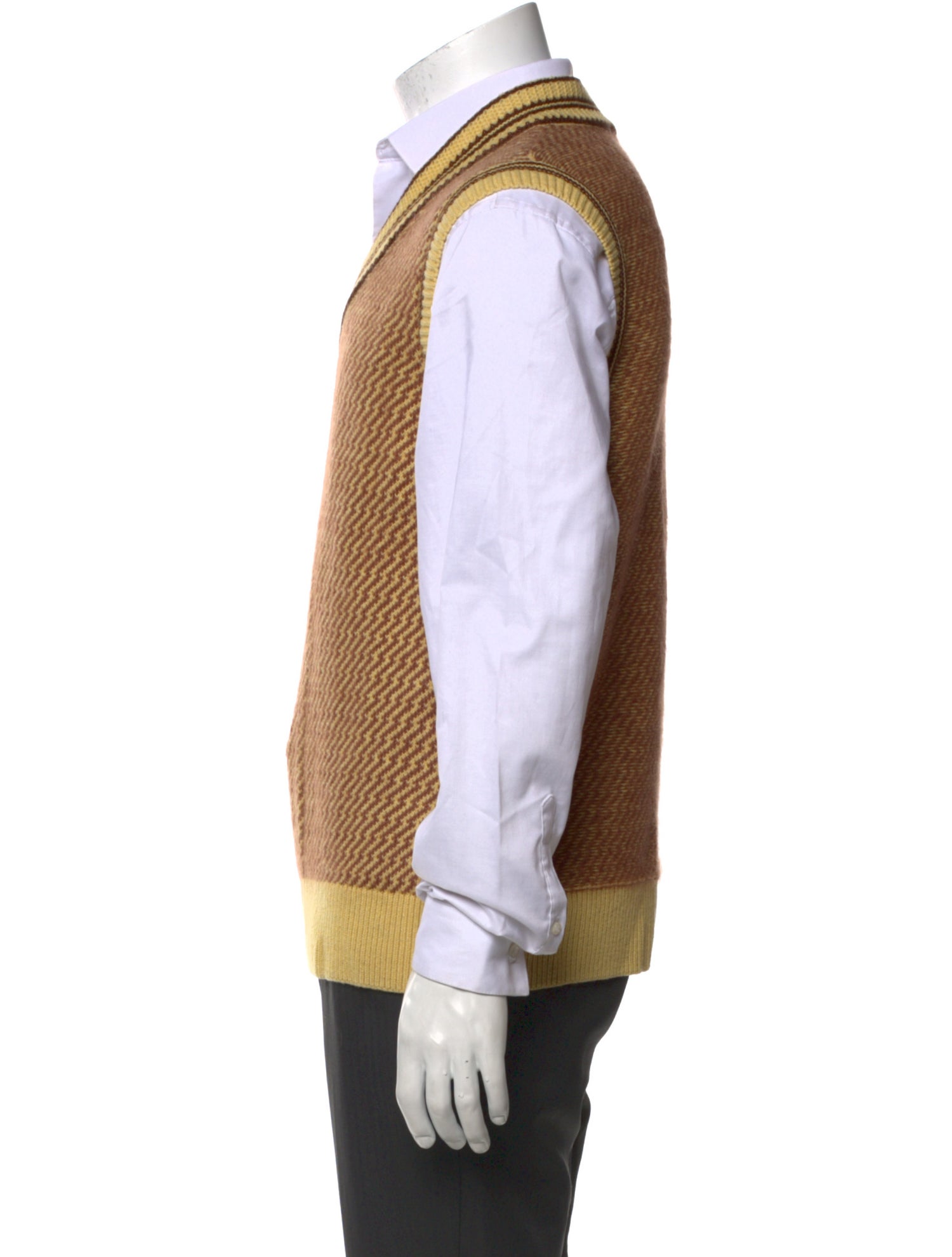 Wales Bonner Striped V-Neck Sweater Vest