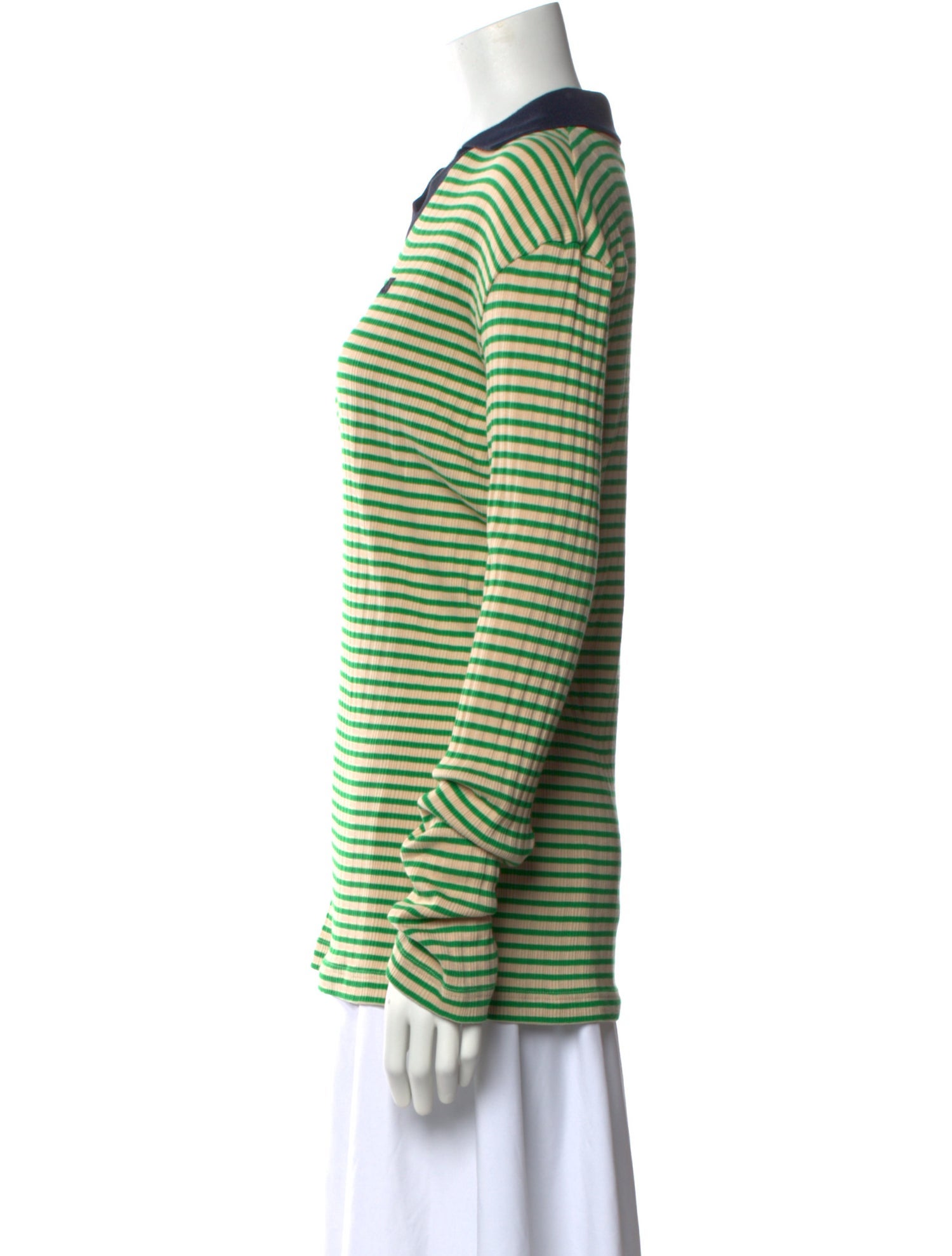 Wales Bonner Striped V-Neck Sweater