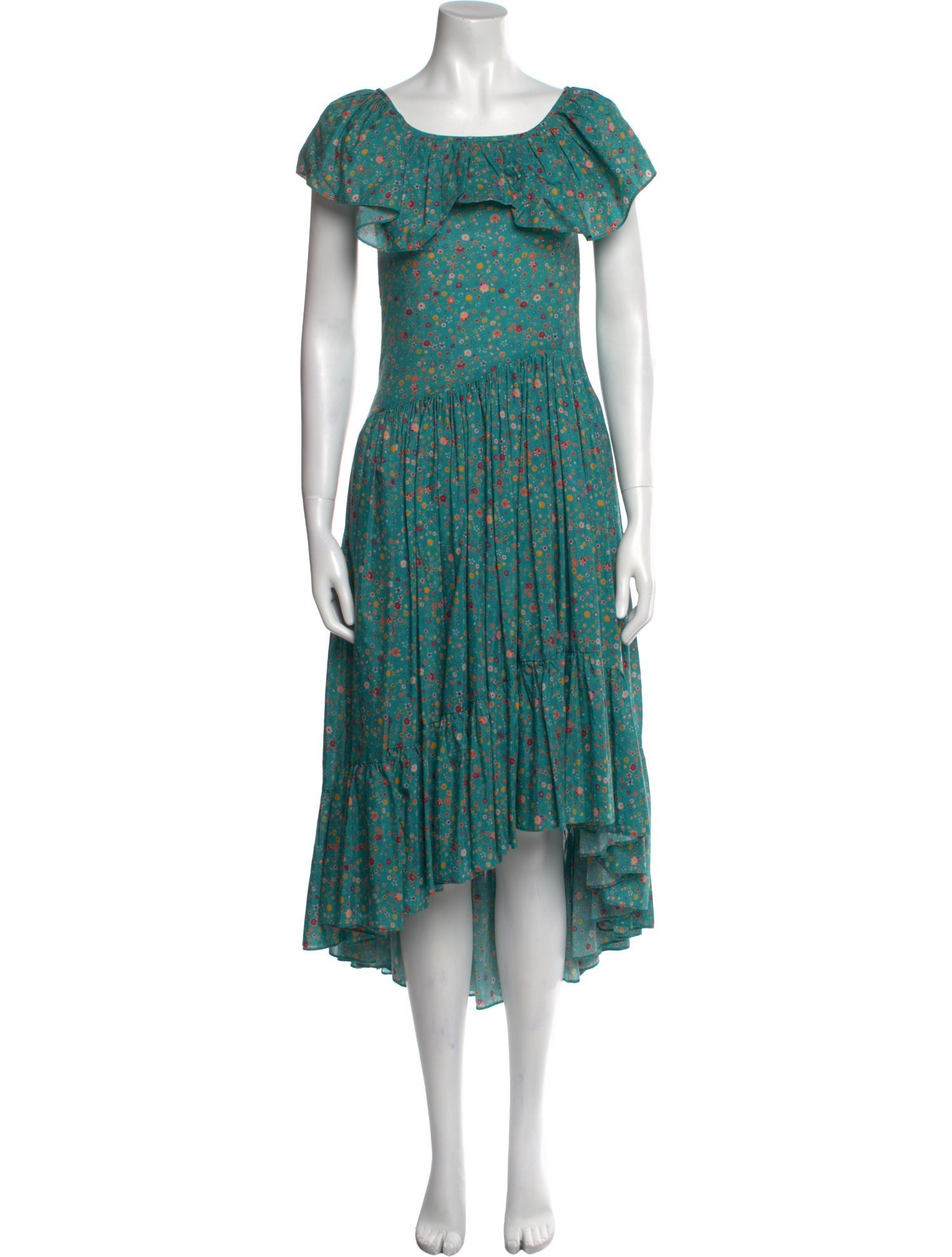 LHD Floral Print Long Dress w/ Tags