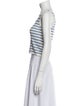 LHD Striped Scoop Neck Crop Top