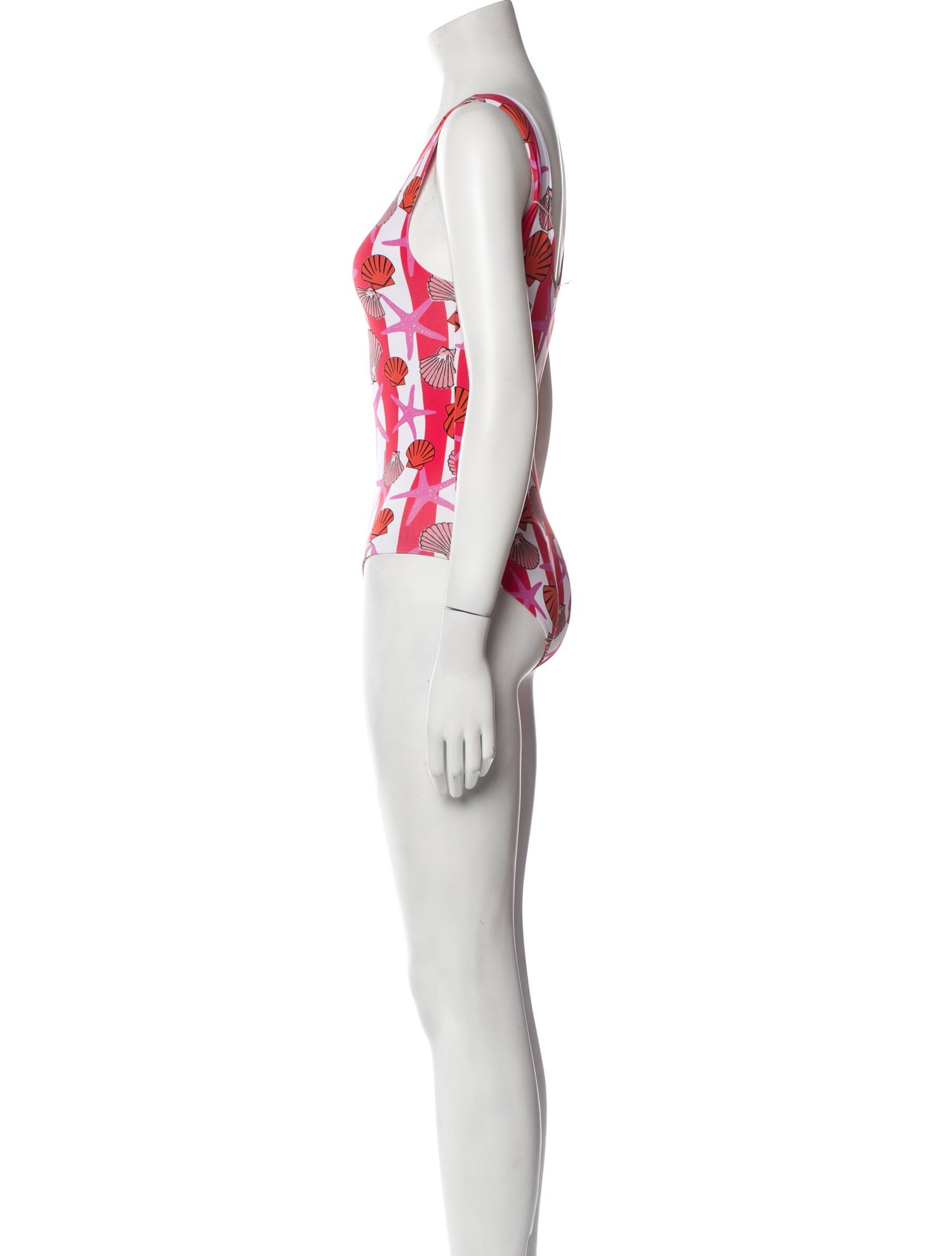 LHD Printed Scoop Neck Bodysuit