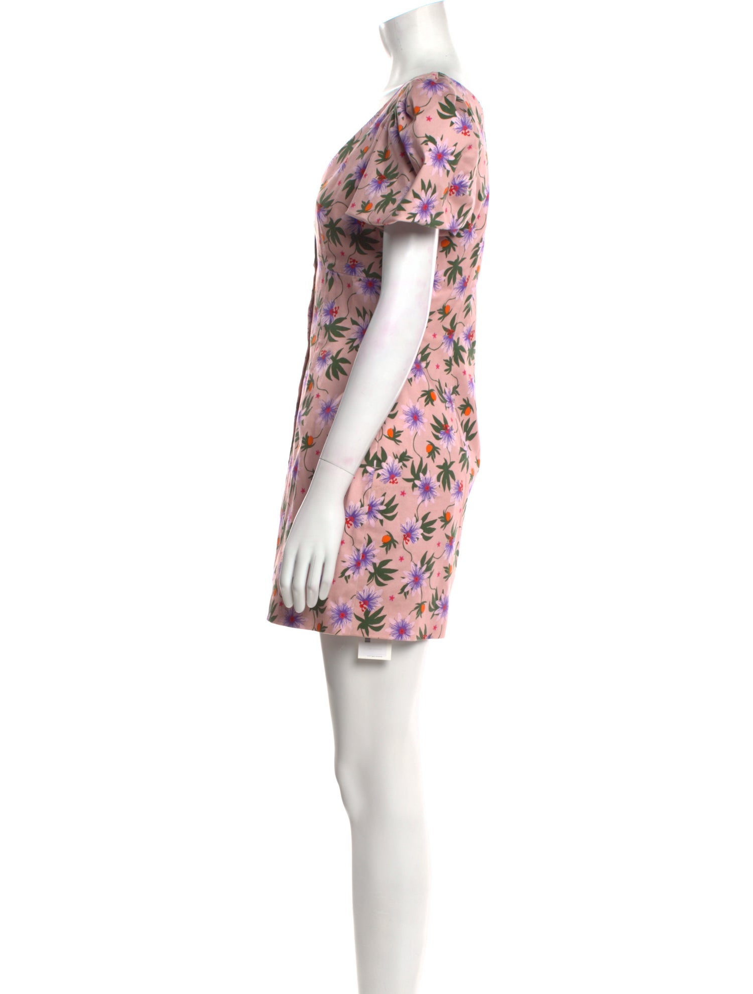 LHD Floral Print Mini Dress