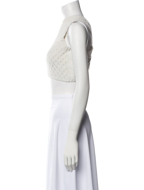 LHD Crew Neck Sleeveless Crop Top