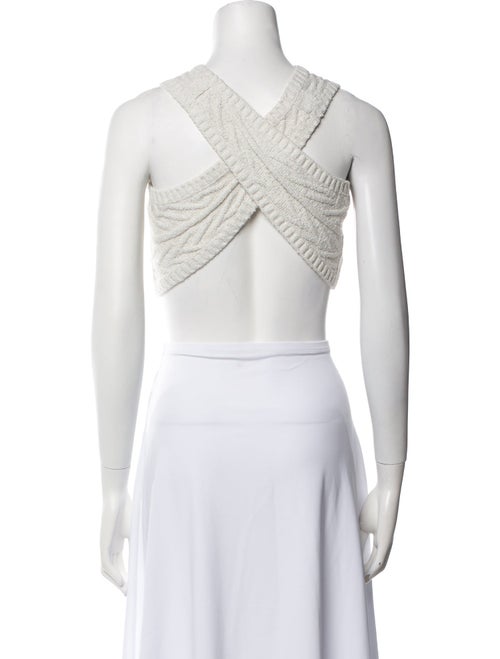 LHD Crew Neck Sleeveless Crop Top