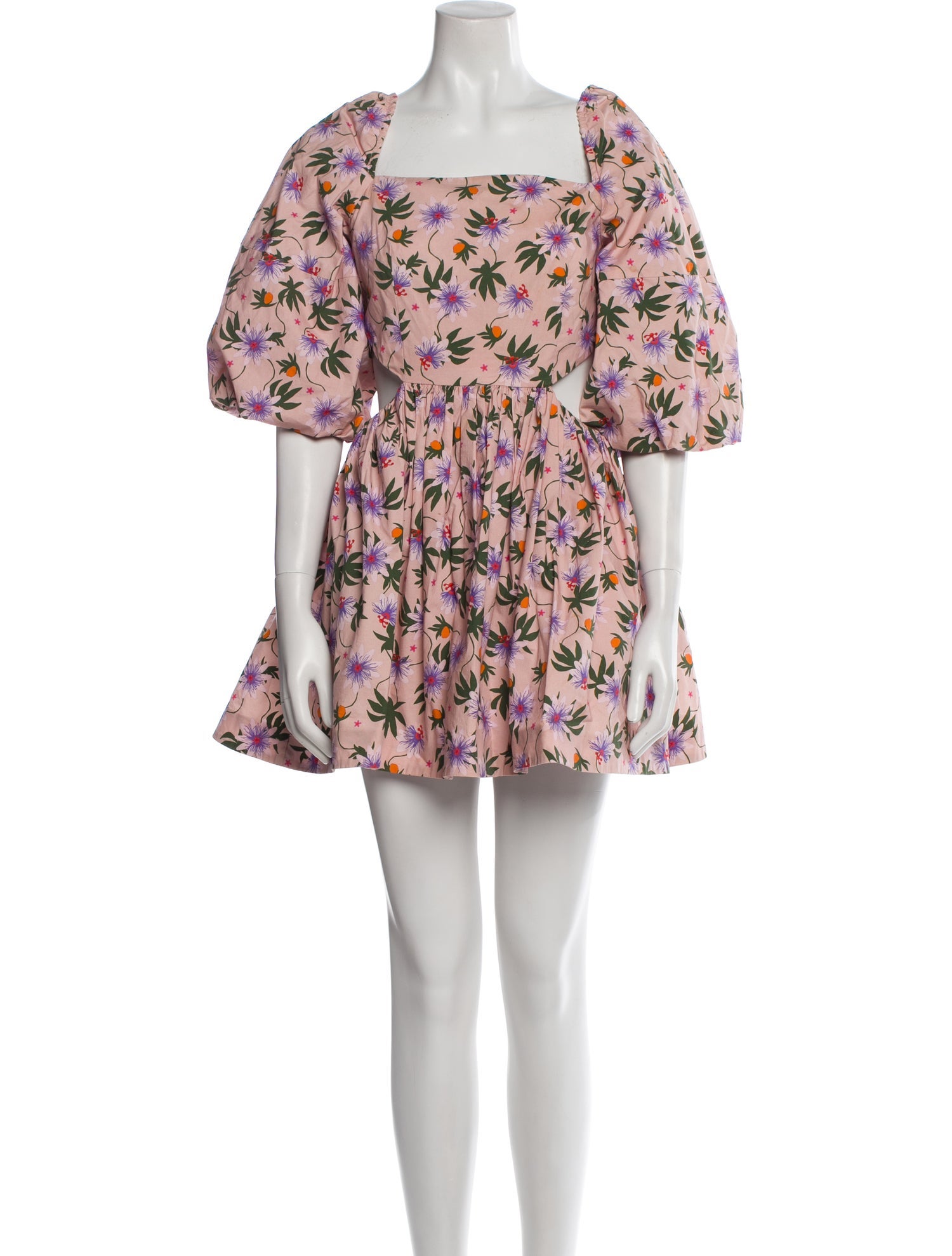 LHD Floral Print Mini Dress