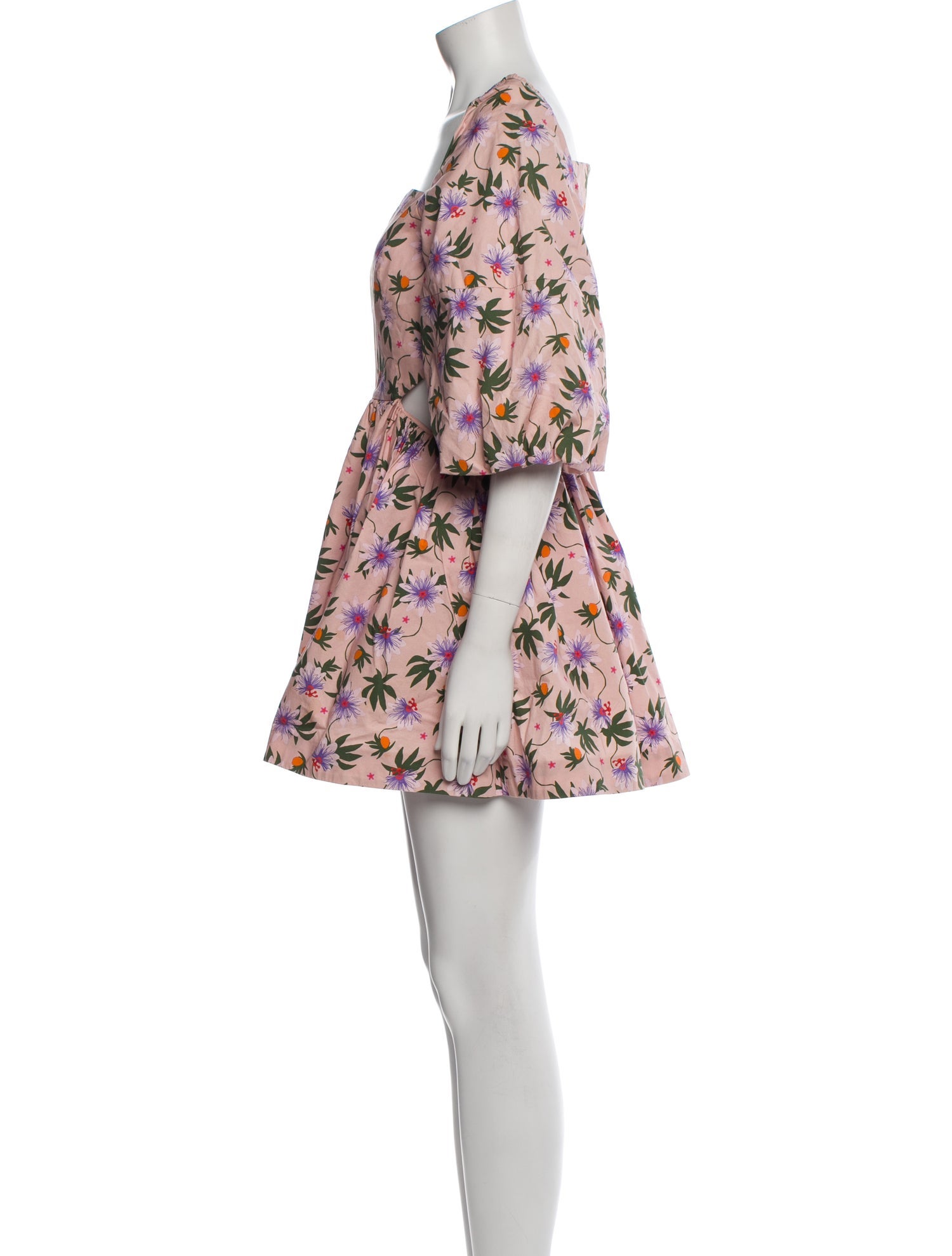 LHD Floral Print Mini Dress