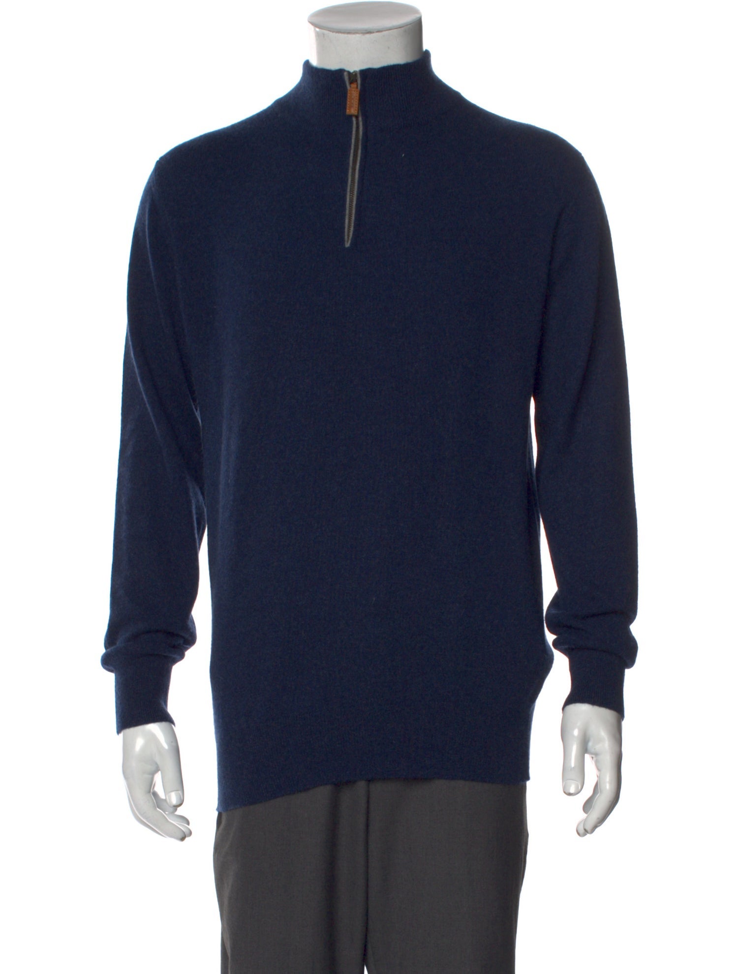 William Lockie Cashmere Turtleneck Polo Sweater