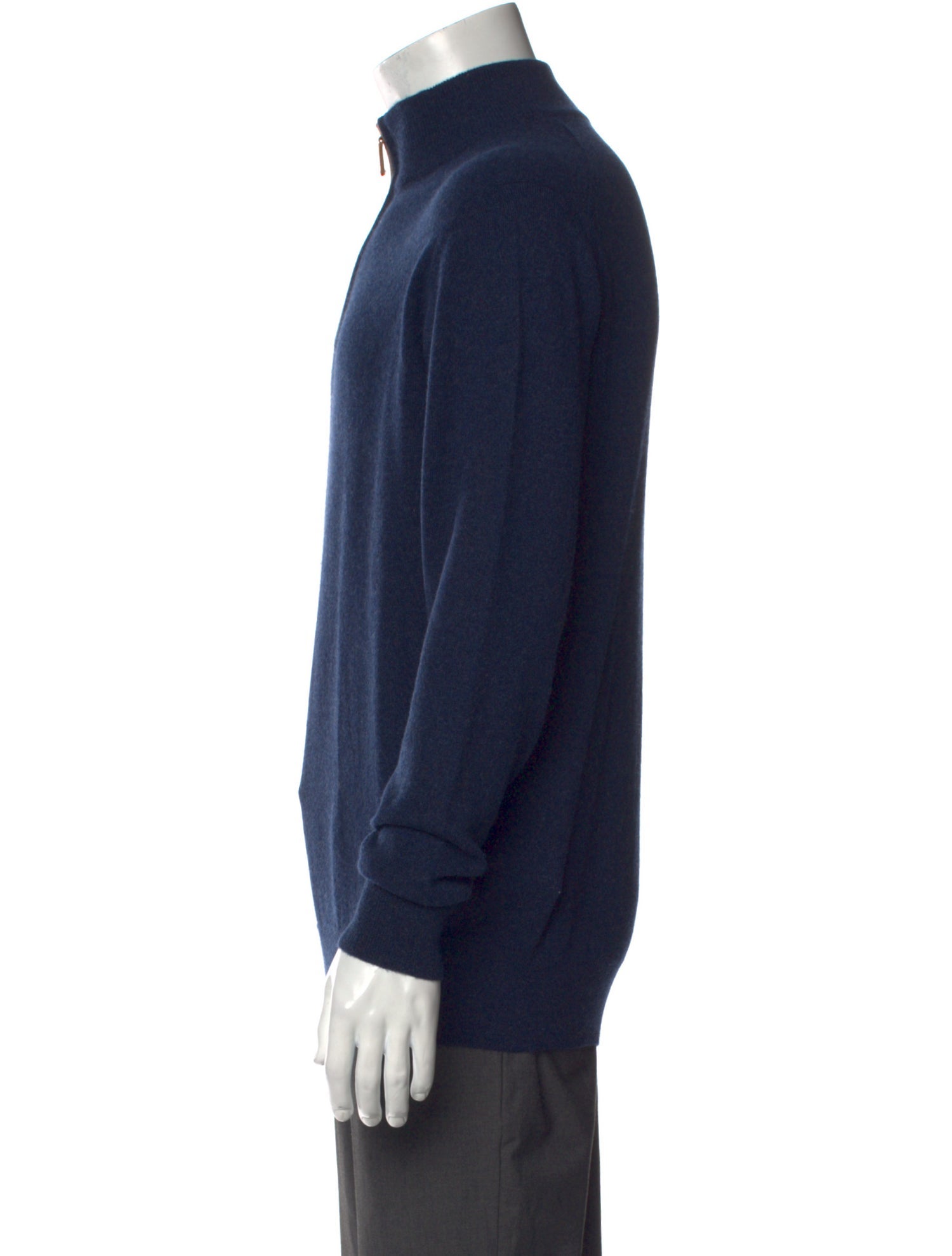 William Lockie Cashmere Turtleneck Polo Sweater