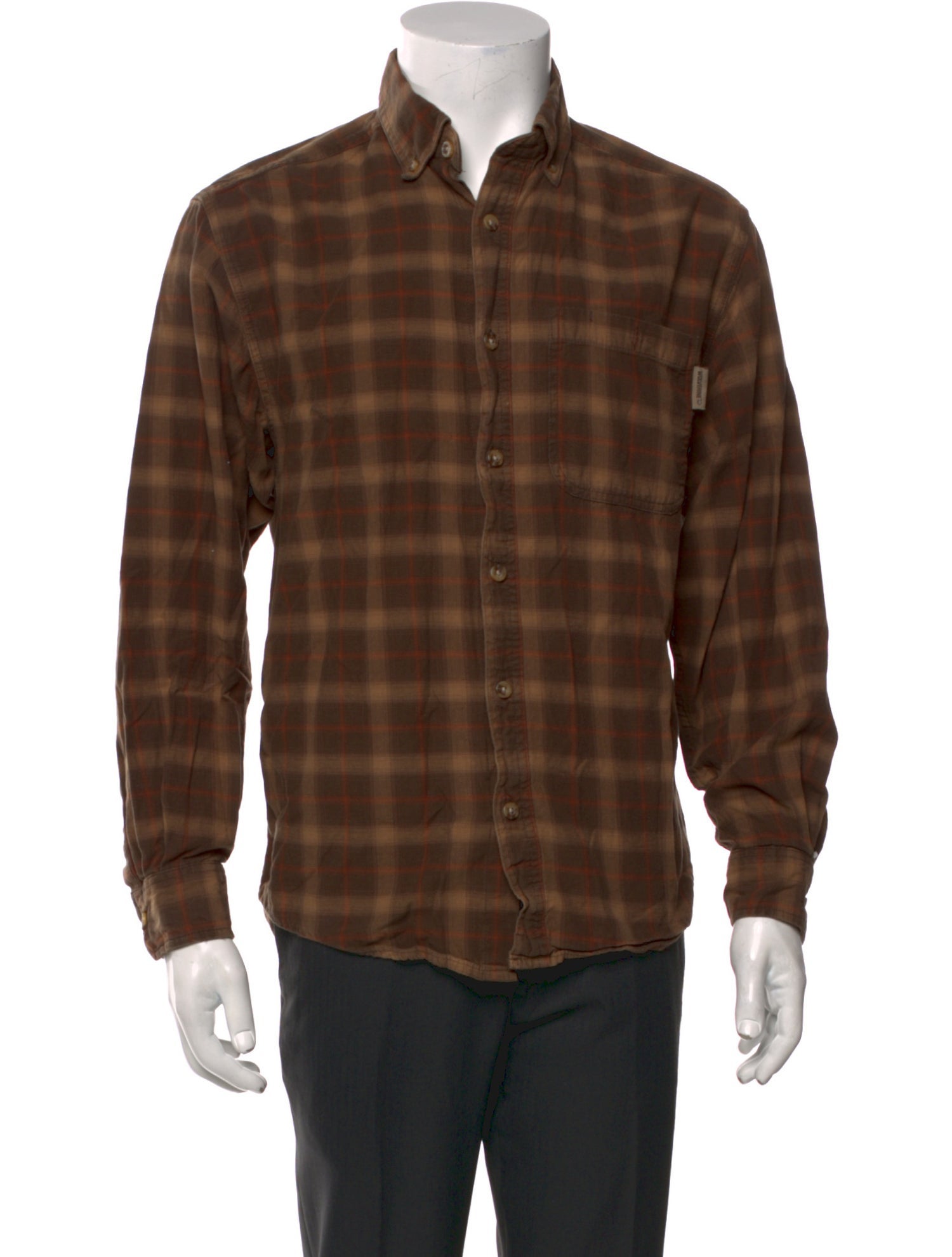 Wolverine Plaid Print Long Sleeve Shirt