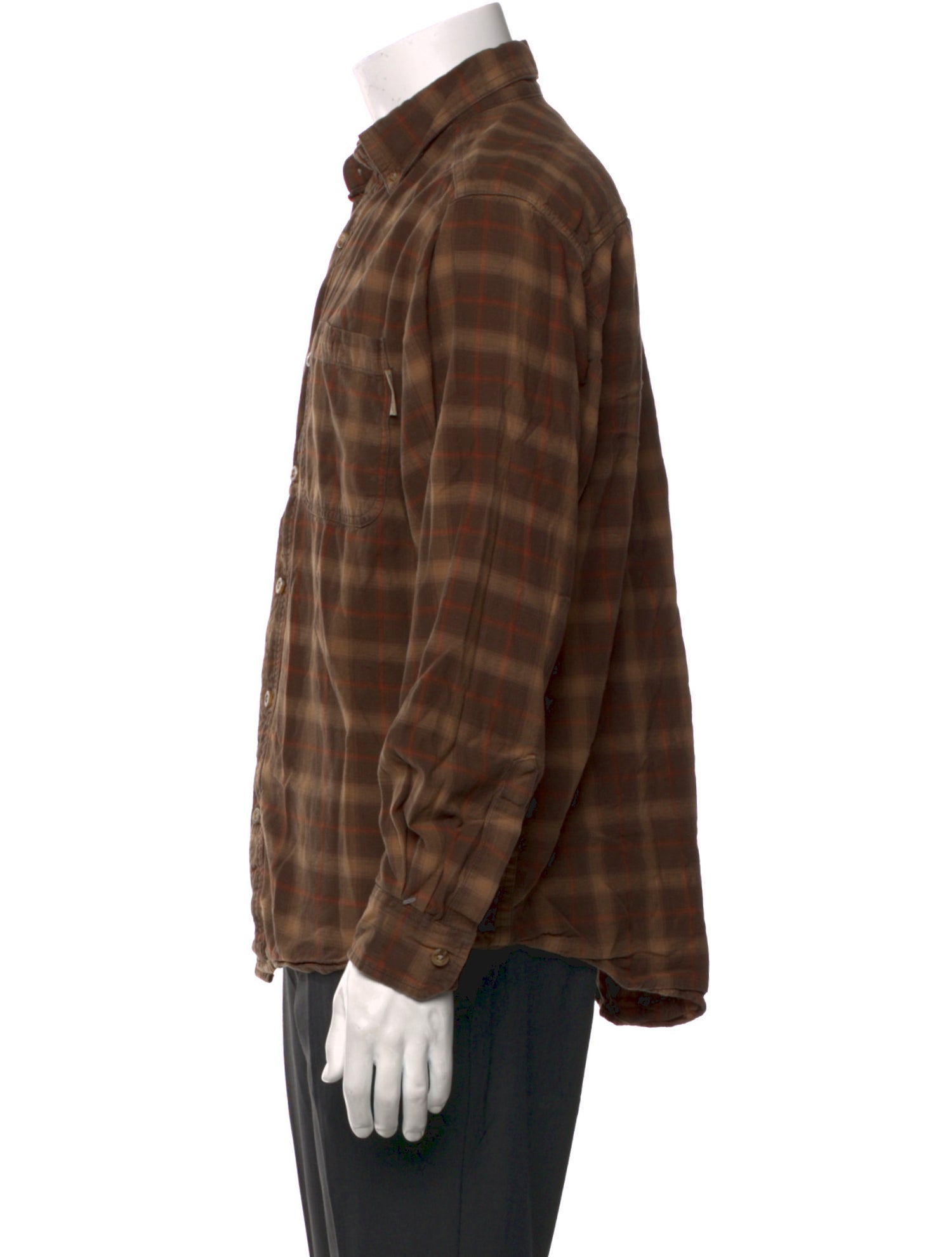 Wolverine Plaid Print Long Sleeve Shirt