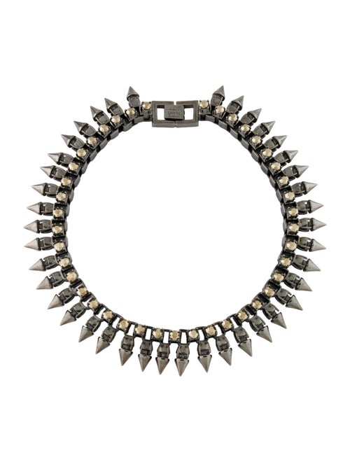 Mawi Crystal Spike Collar Necklace