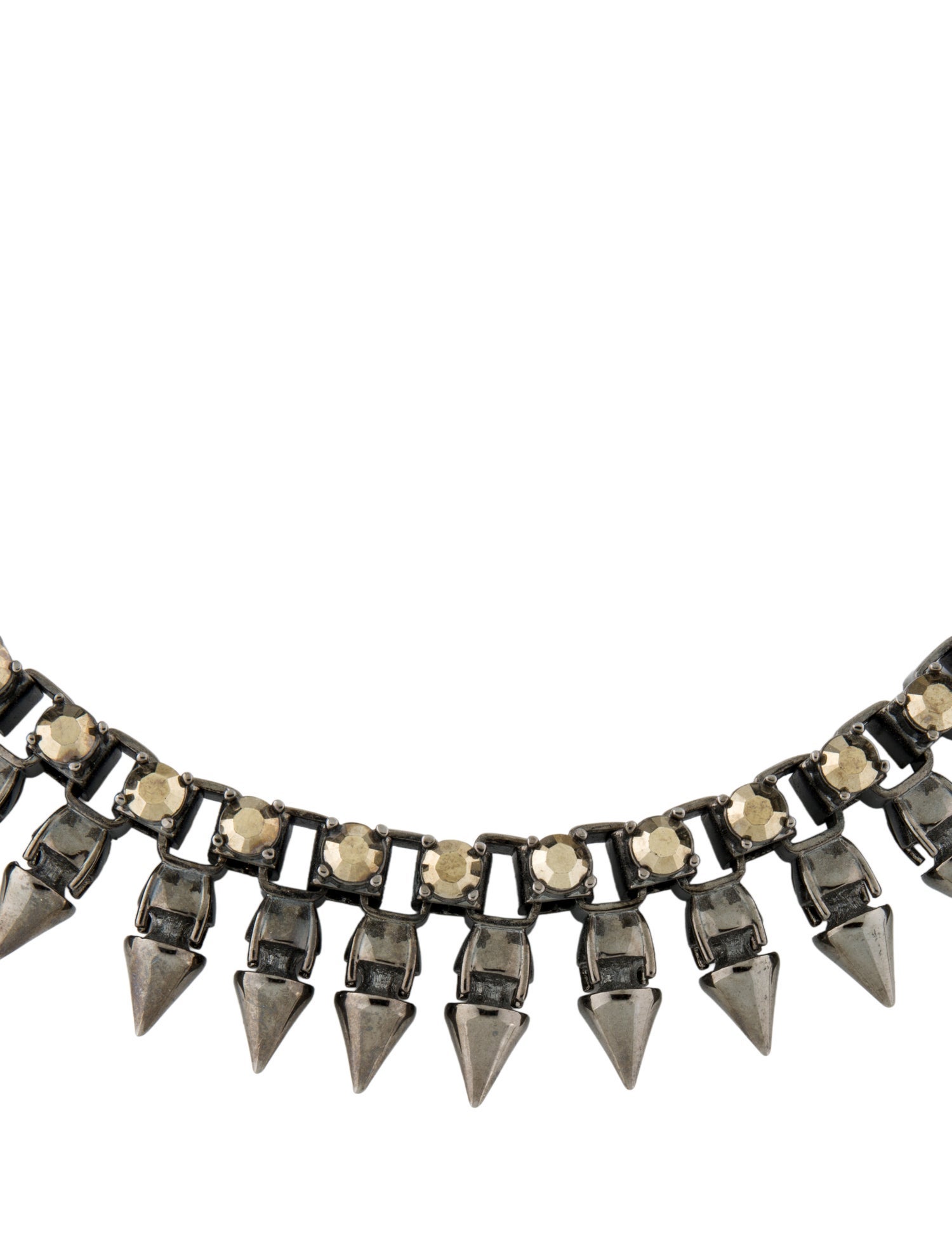 Mawi Crystal Spike Collar Necklace