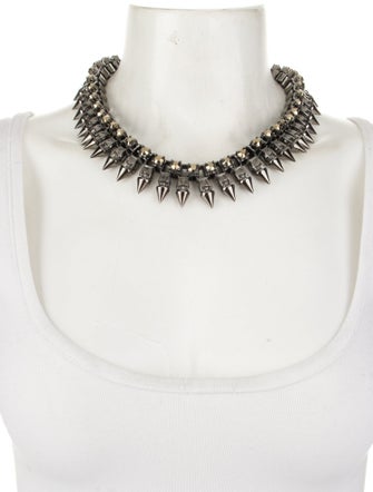 Mawi Crystal Spike Collar Necklace