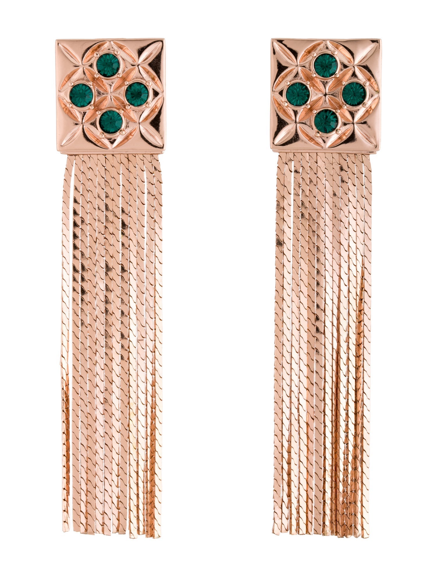 Mawi Crystal Fringe Ear Clip Earring