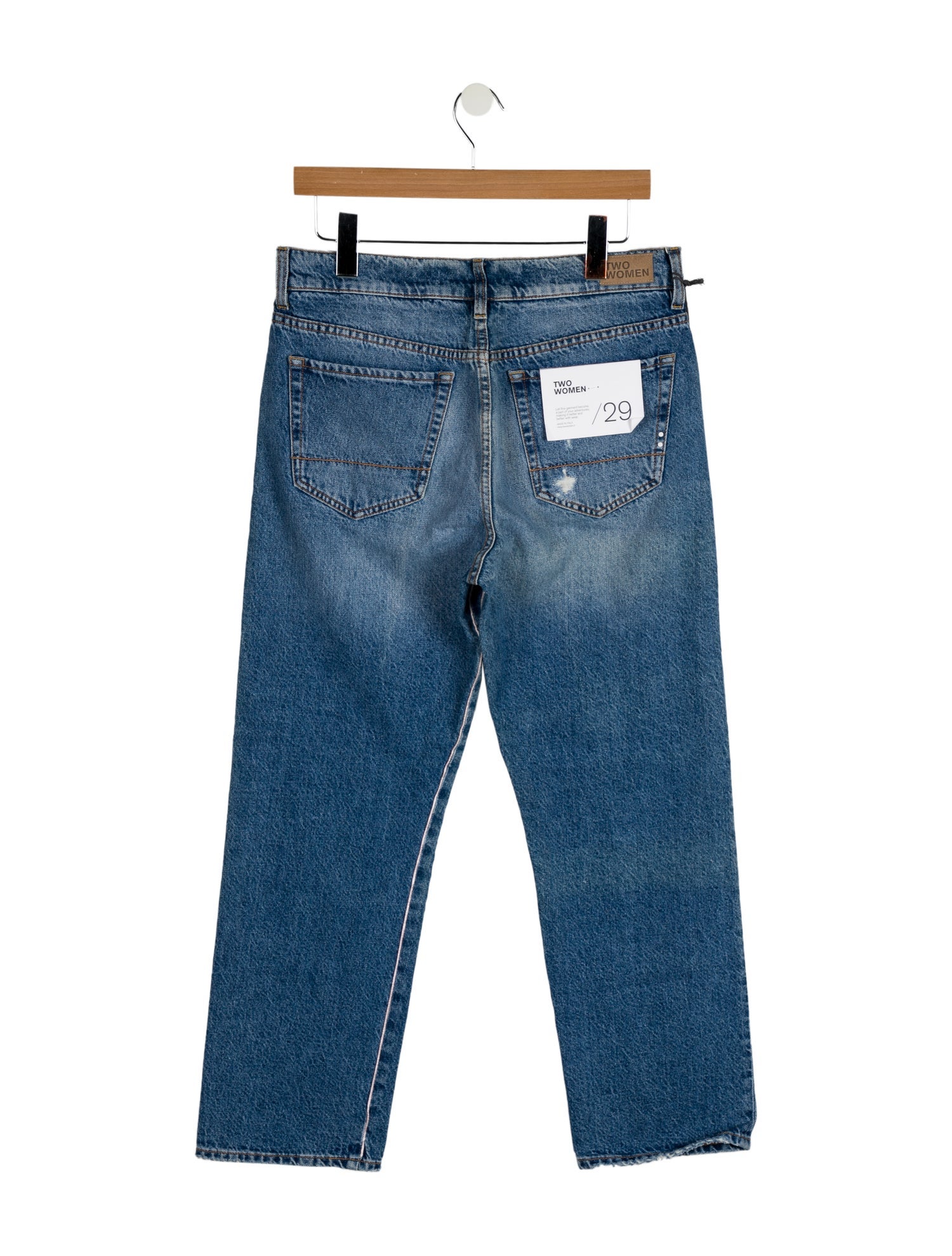 2W2M High-Rise Straight Leg Jeans w/ Tags