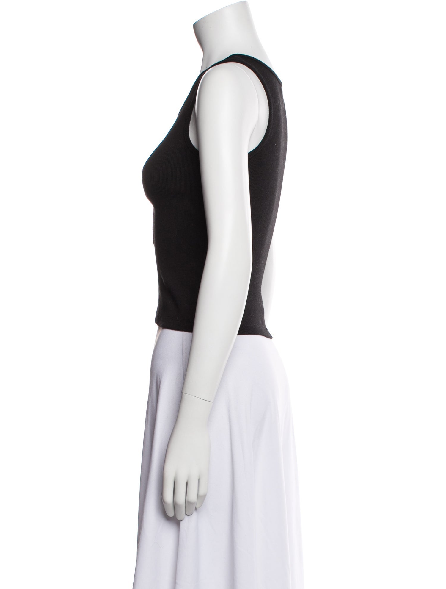 Marshall Columbia Scoop Neck Sleeveless Crop Top