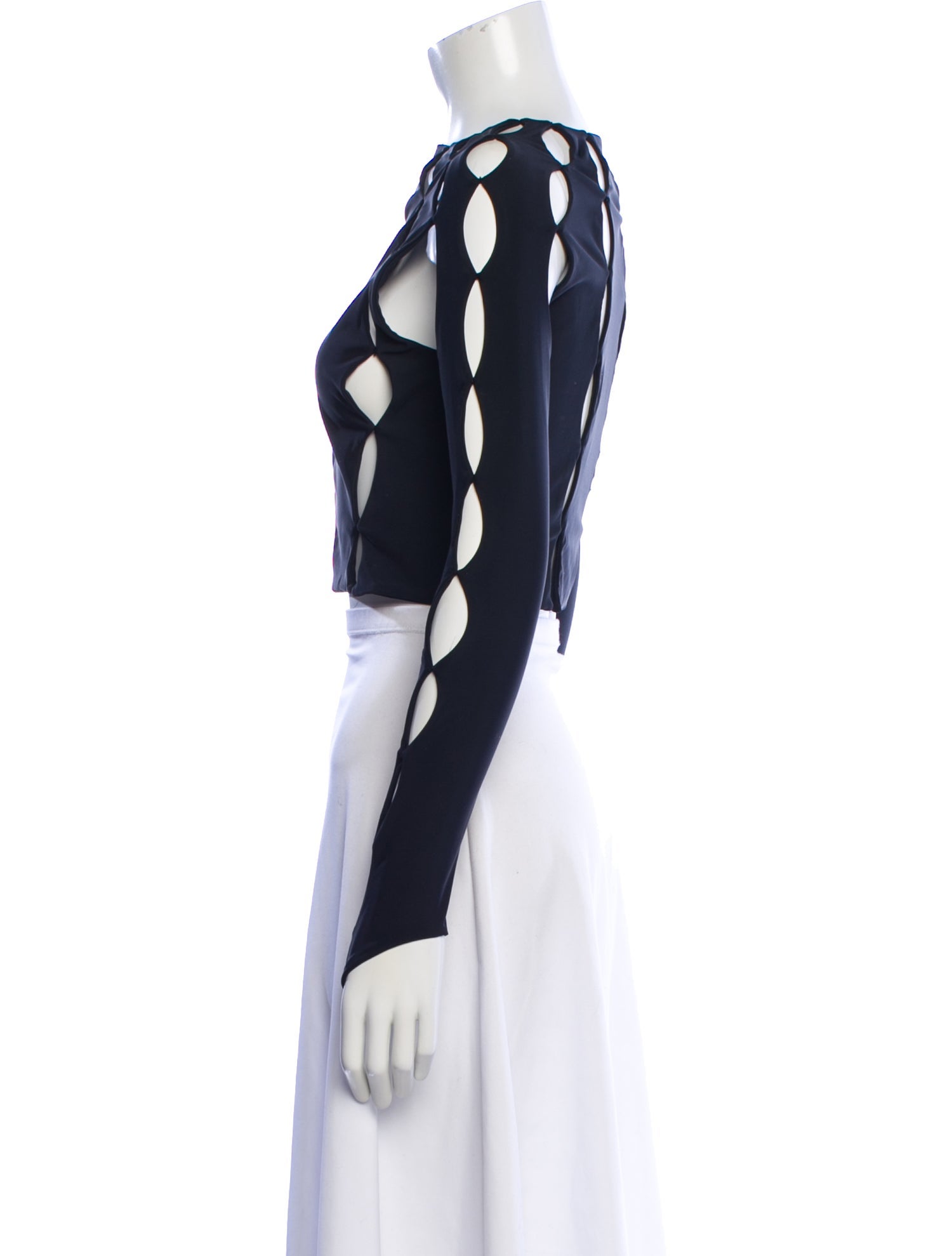 Marshall Columbia Nylon Crew Neck Crop Top