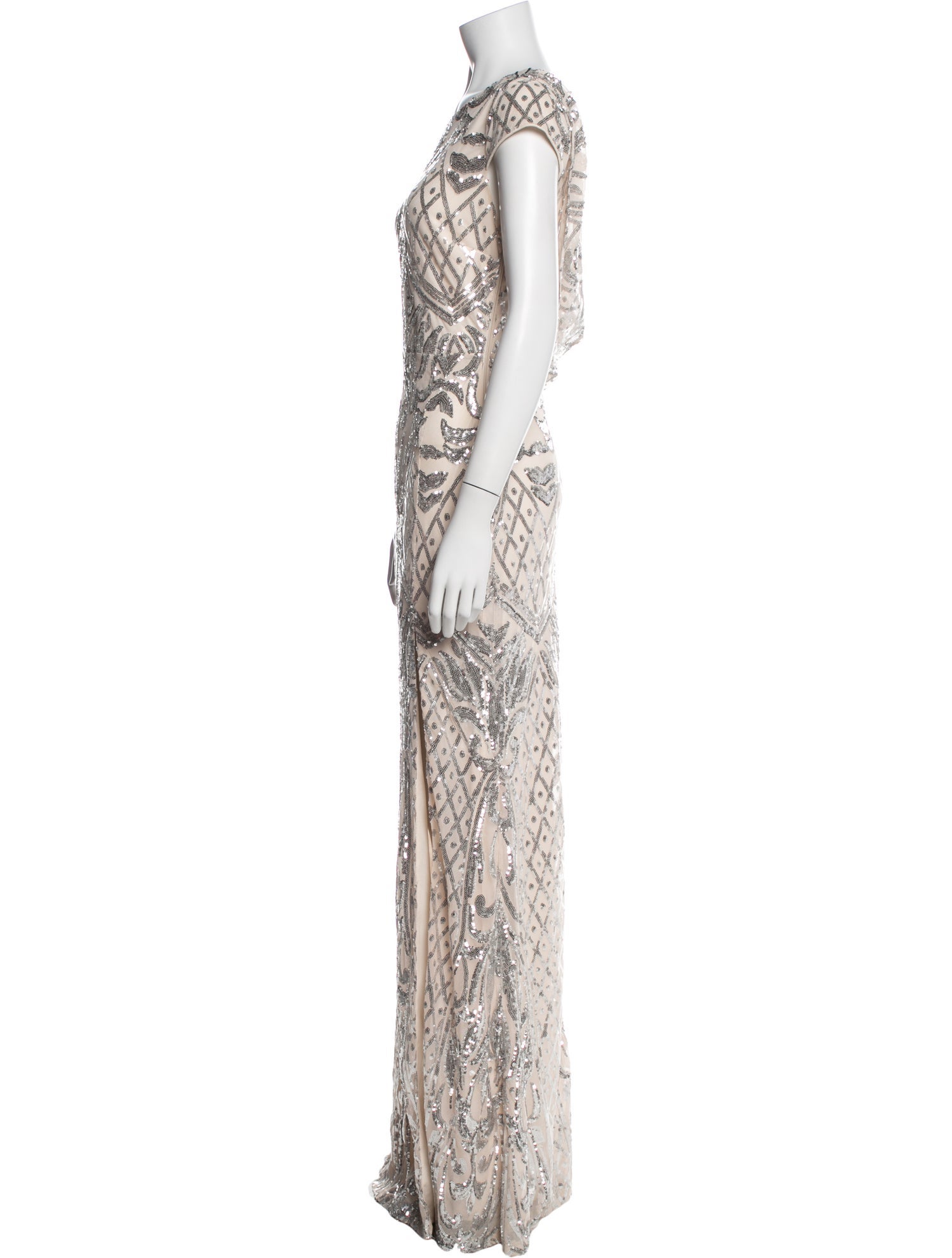 WINDSOR Graphic Print Long Dress
