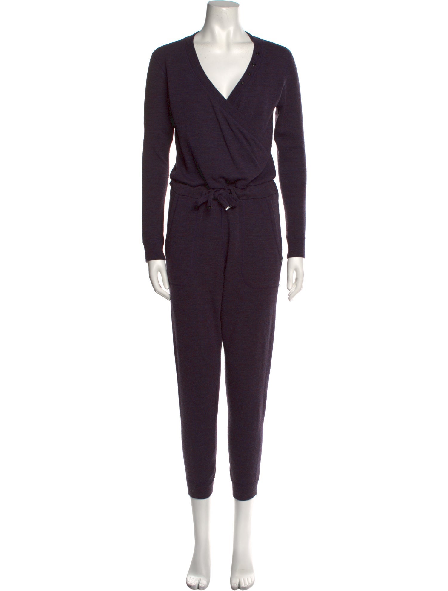 We Norwegians Merino Wool Plunge Neckline Jumpsuit