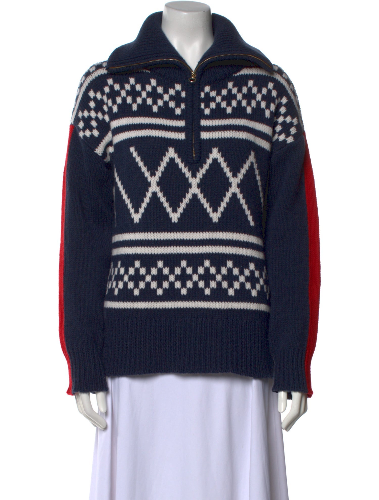 We Norwegians Merino Wool Printed Sweater