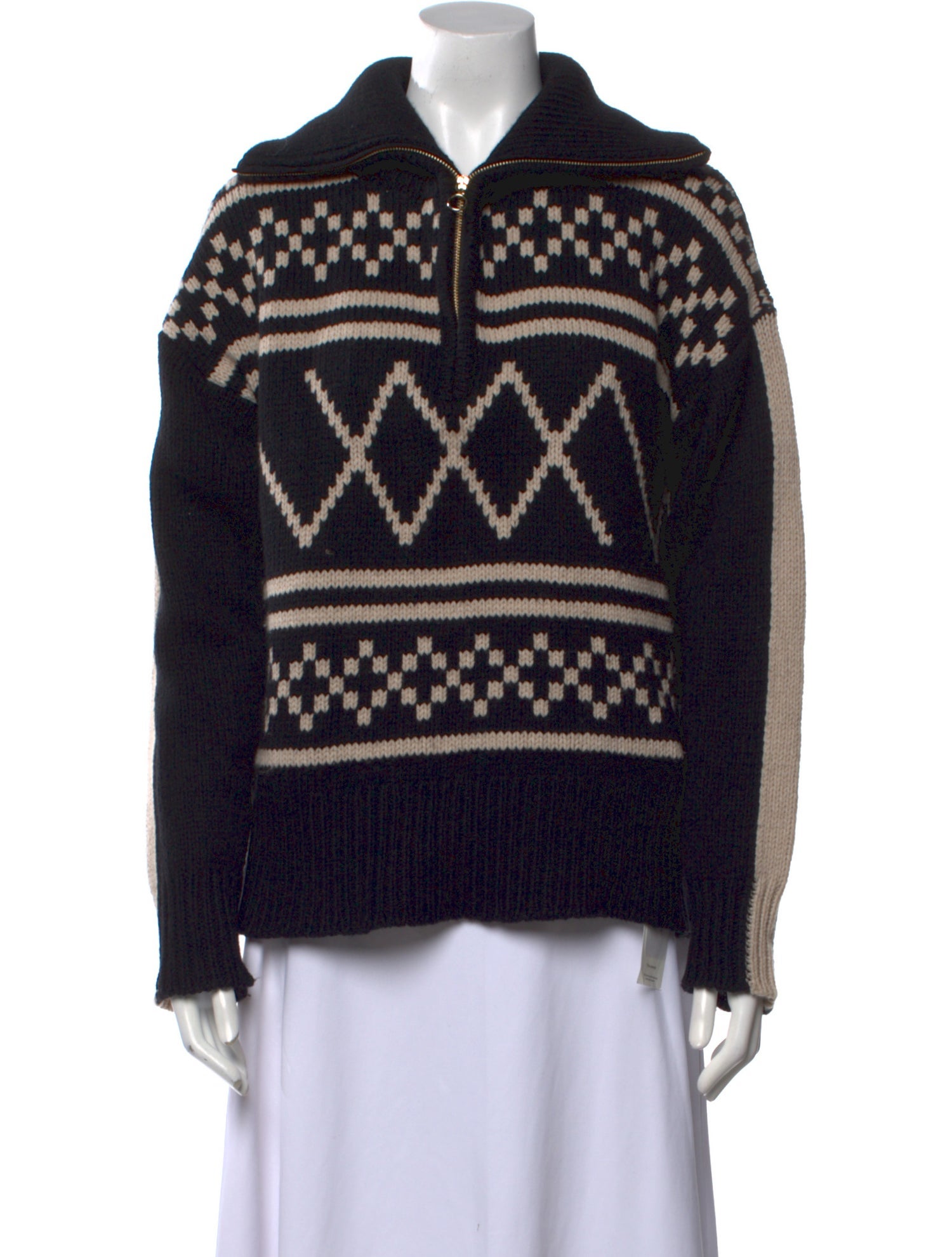 We Norwegians Merino Wool Printed Sweater