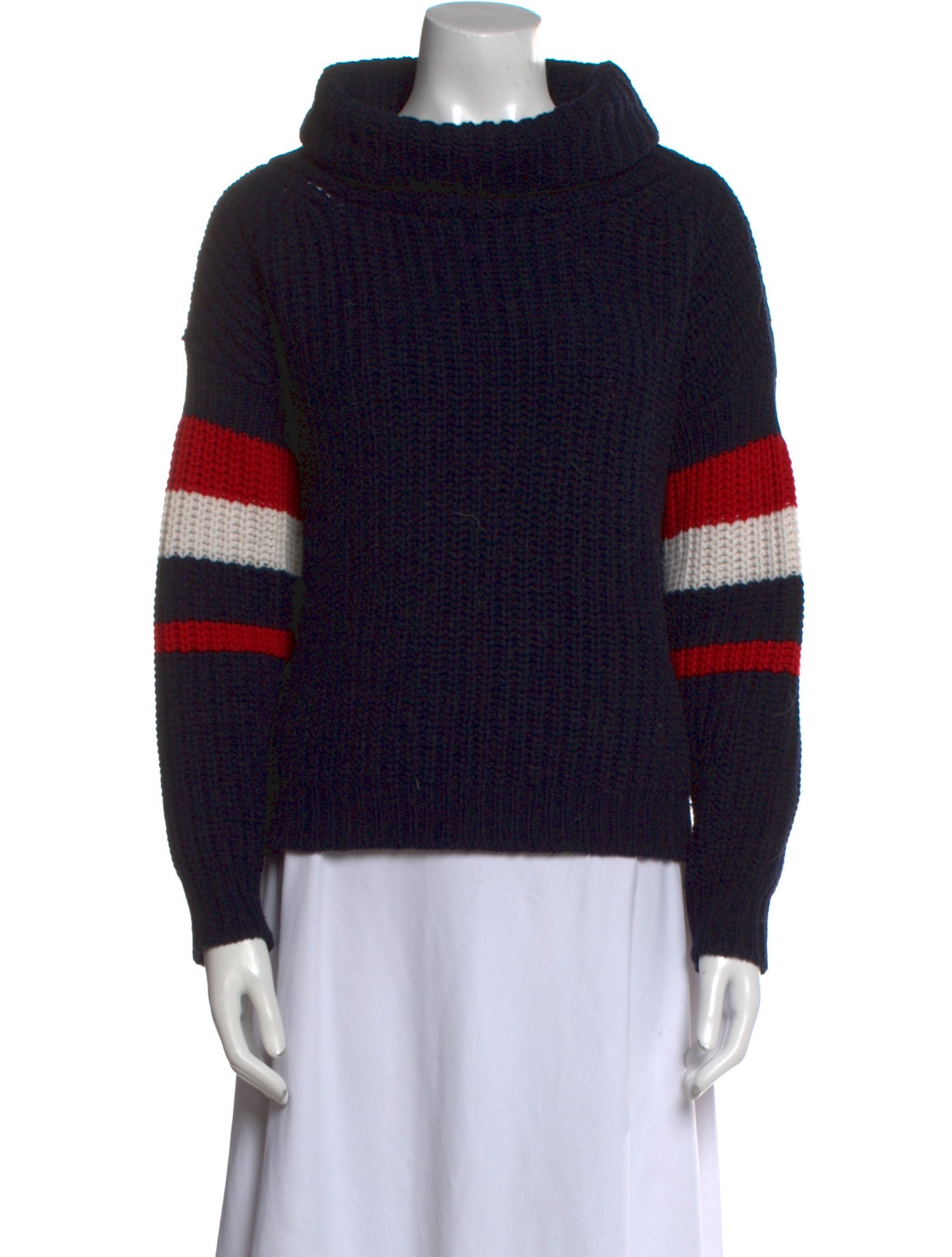 We Norwegians Merino Wool Colorblock Pattern Sweater