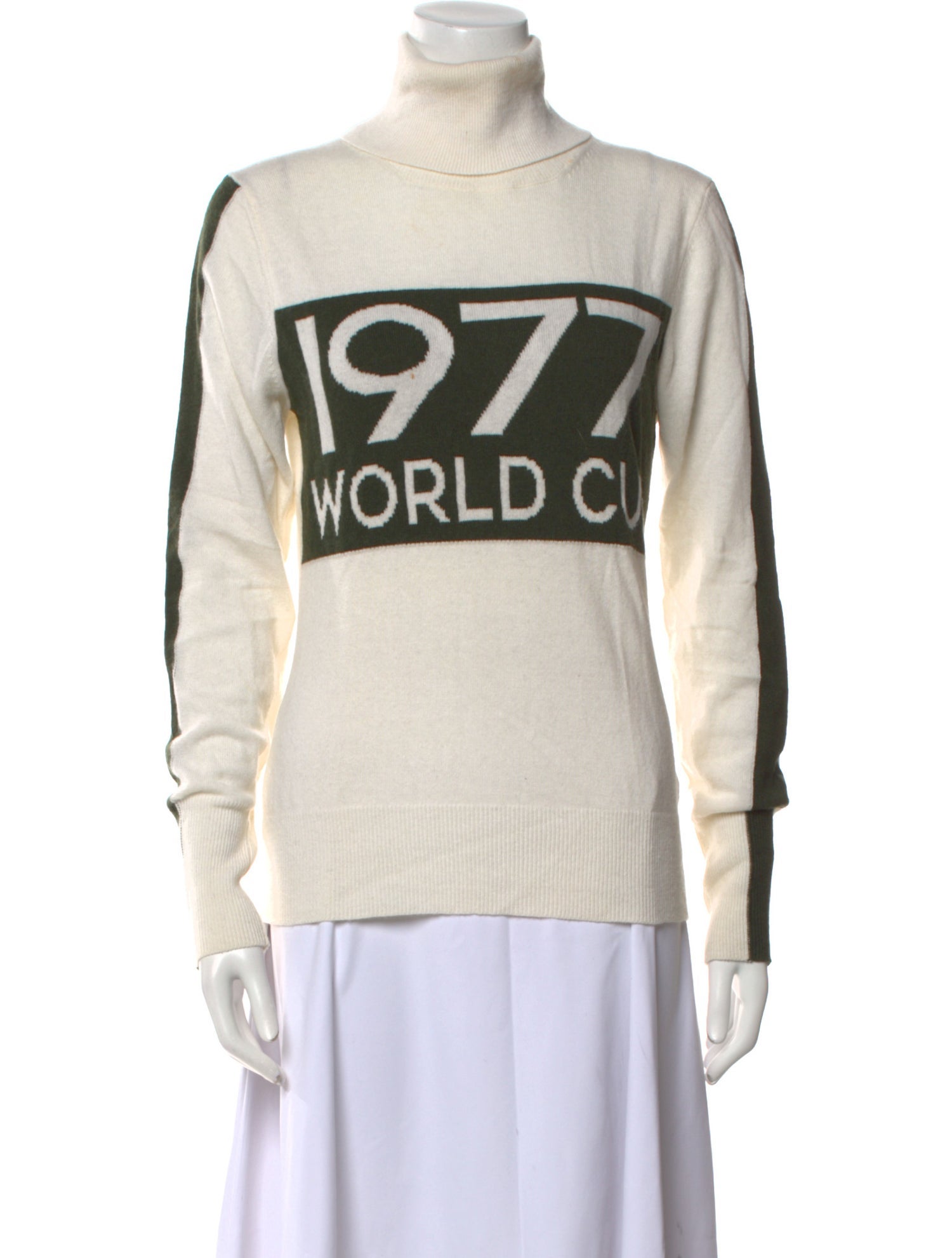 We Norwegians Graphic Print Turtleneck Sweater