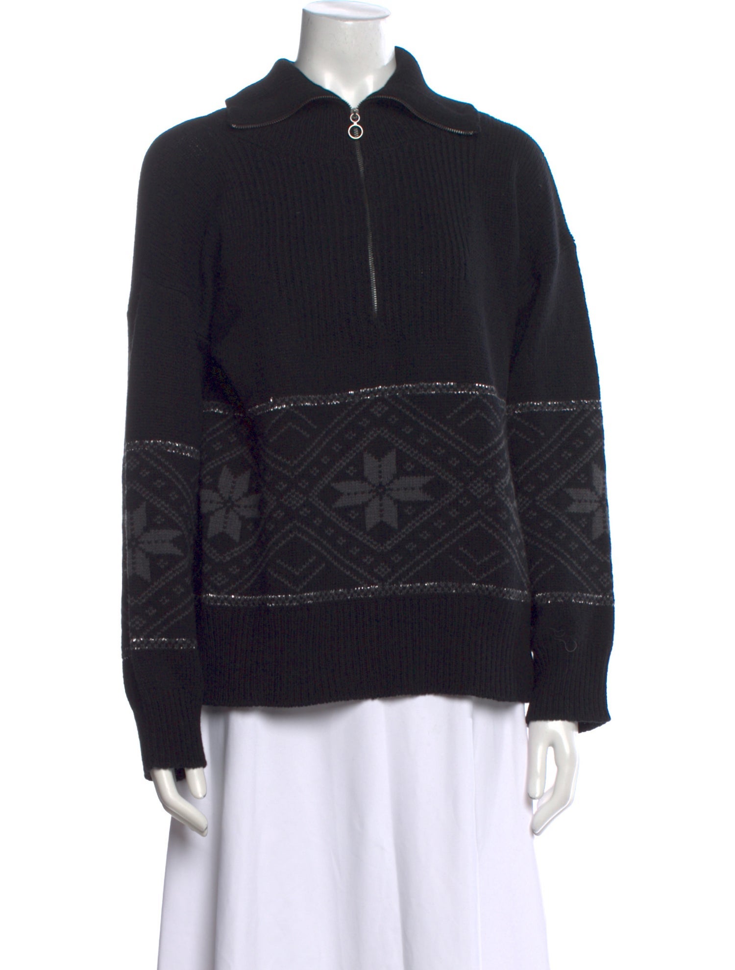 We Norwegians Merino Wool Mock Neck Sweater