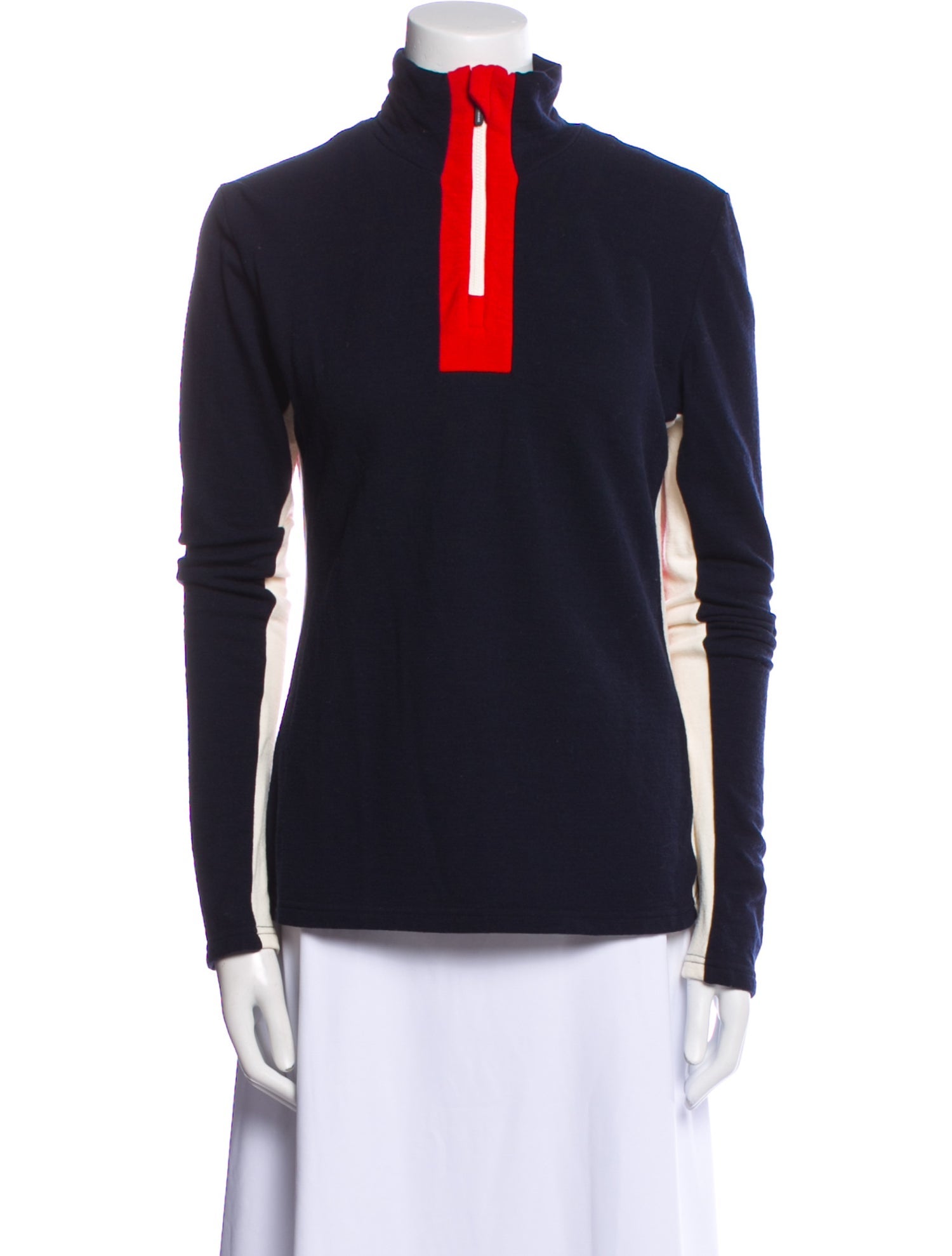 We Norwegians Merino Wool Mock Neck Sweater